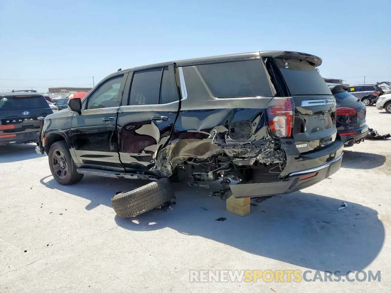 2 Photograph of a damaged car 1GNSCLEDXPR447042 CHEVROLET TAHOE 2023