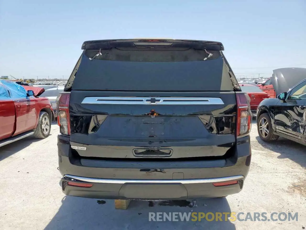 6 Photograph of a damaged car 1GNSCLEDXPR447042 CHEVROLET TAHOE 2023