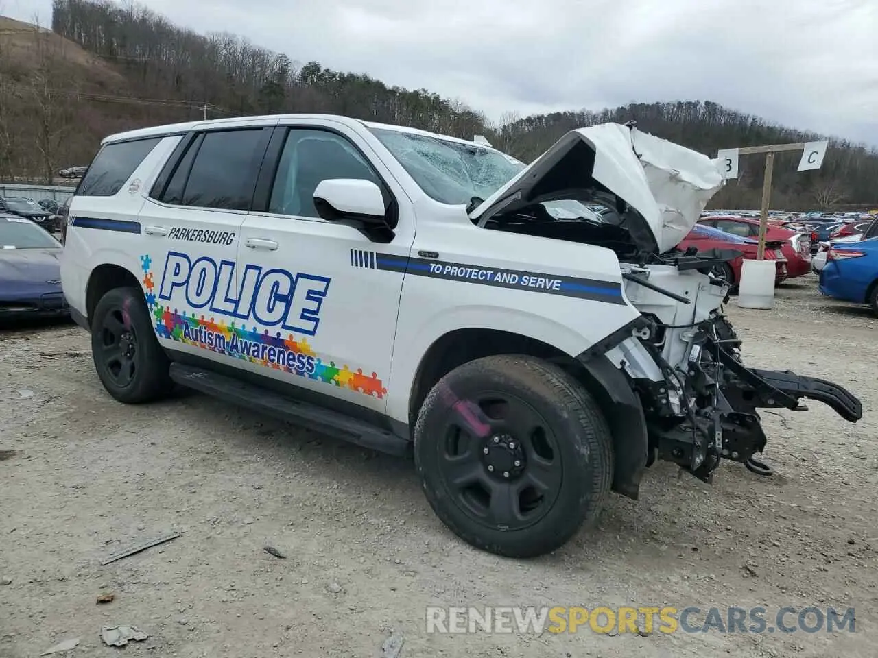 4 Photograph of a damaged car 1GNSKLED9PR291739 CHEVROLET TAHOE 2023