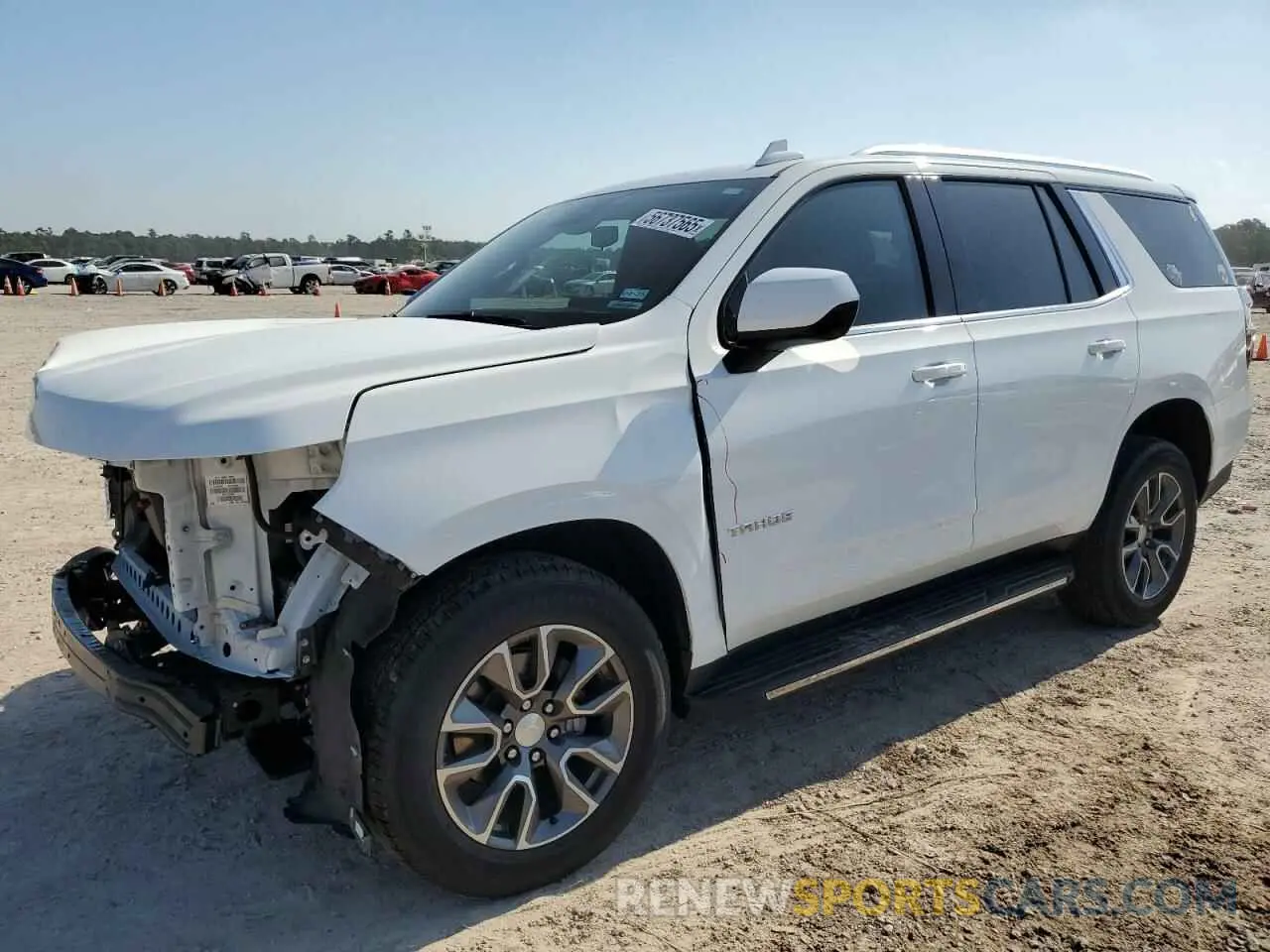 1 Photograph of a damaged car 1GNSKMKD7PR214250 CHEVROLET TAHOE 2023