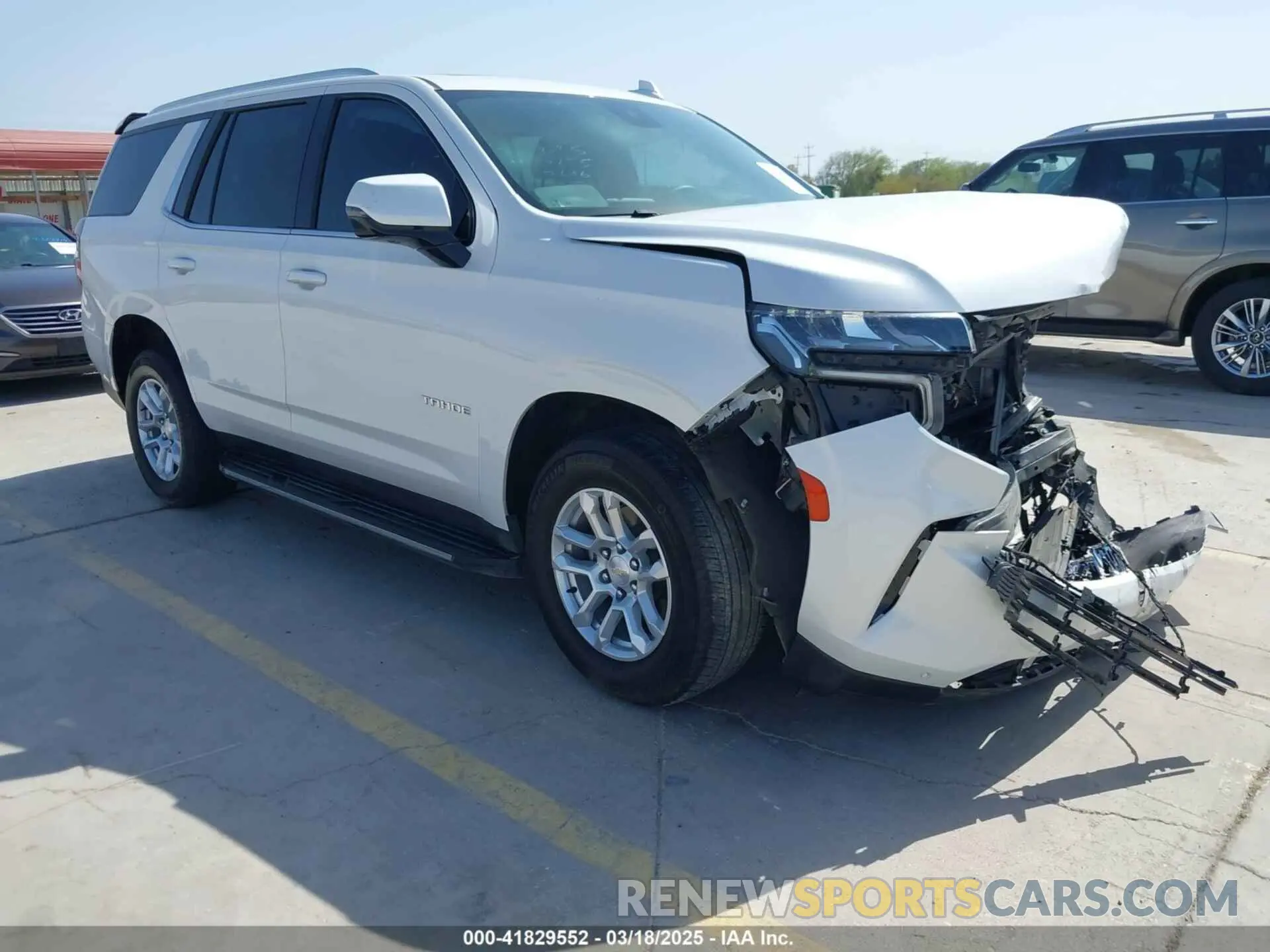 1 Photograph of a damaged car 1GNSKNKD3PR313606 CHEVROLET TAHOE 2023