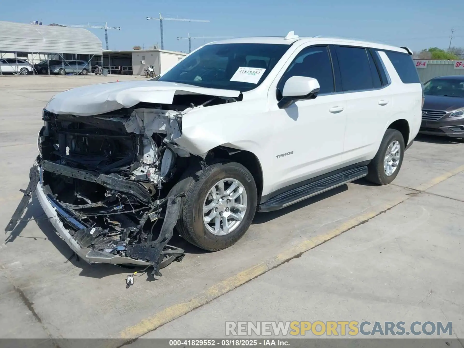 2 Photograph of a damaged car 1GNSKNKD3PR313606 CHEVROLET TAHOE 2023