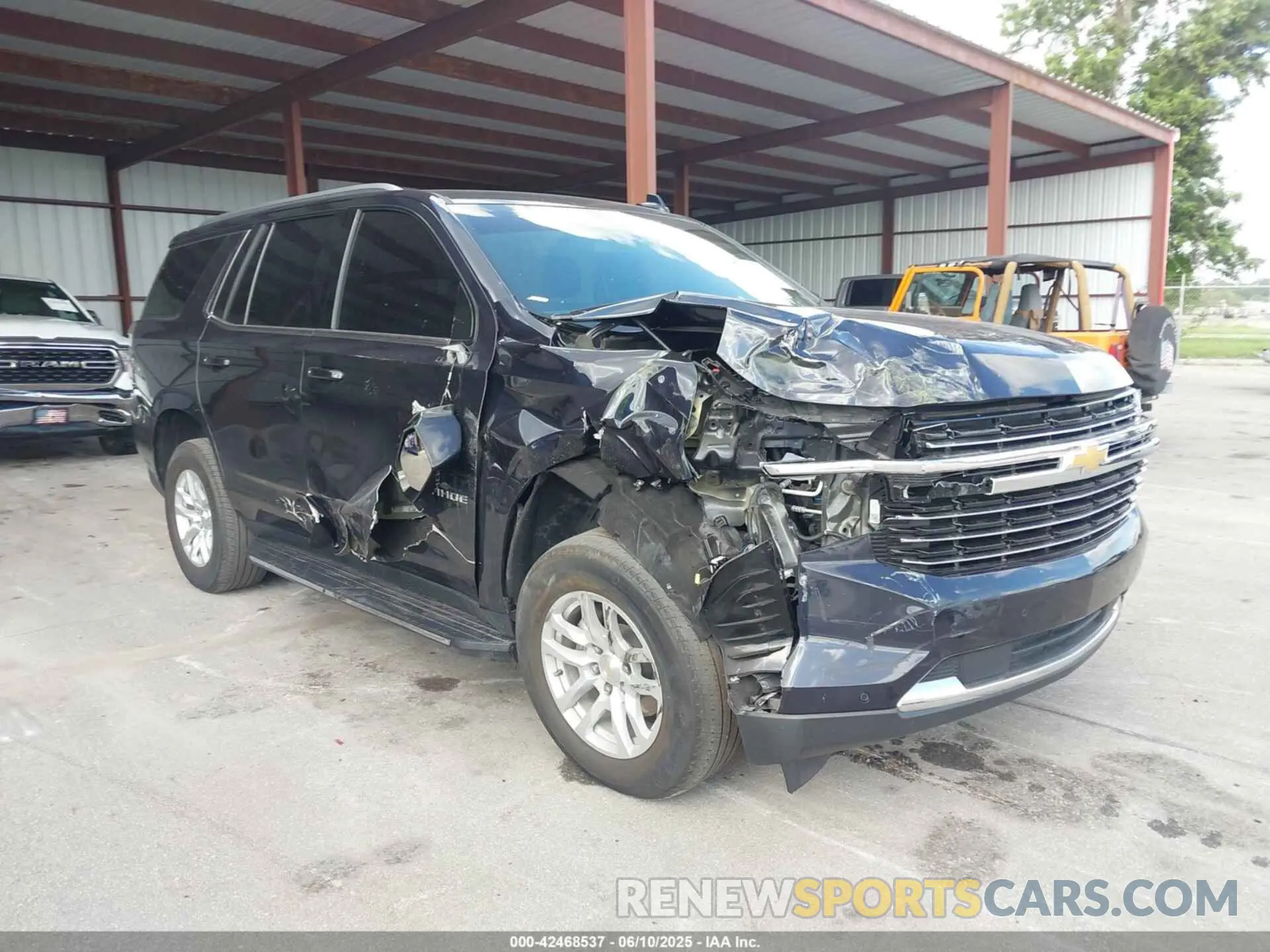 1 Photograph of a damaged car 1GNSKNKD6PR198449 CHEVROLET TAHOE 2023