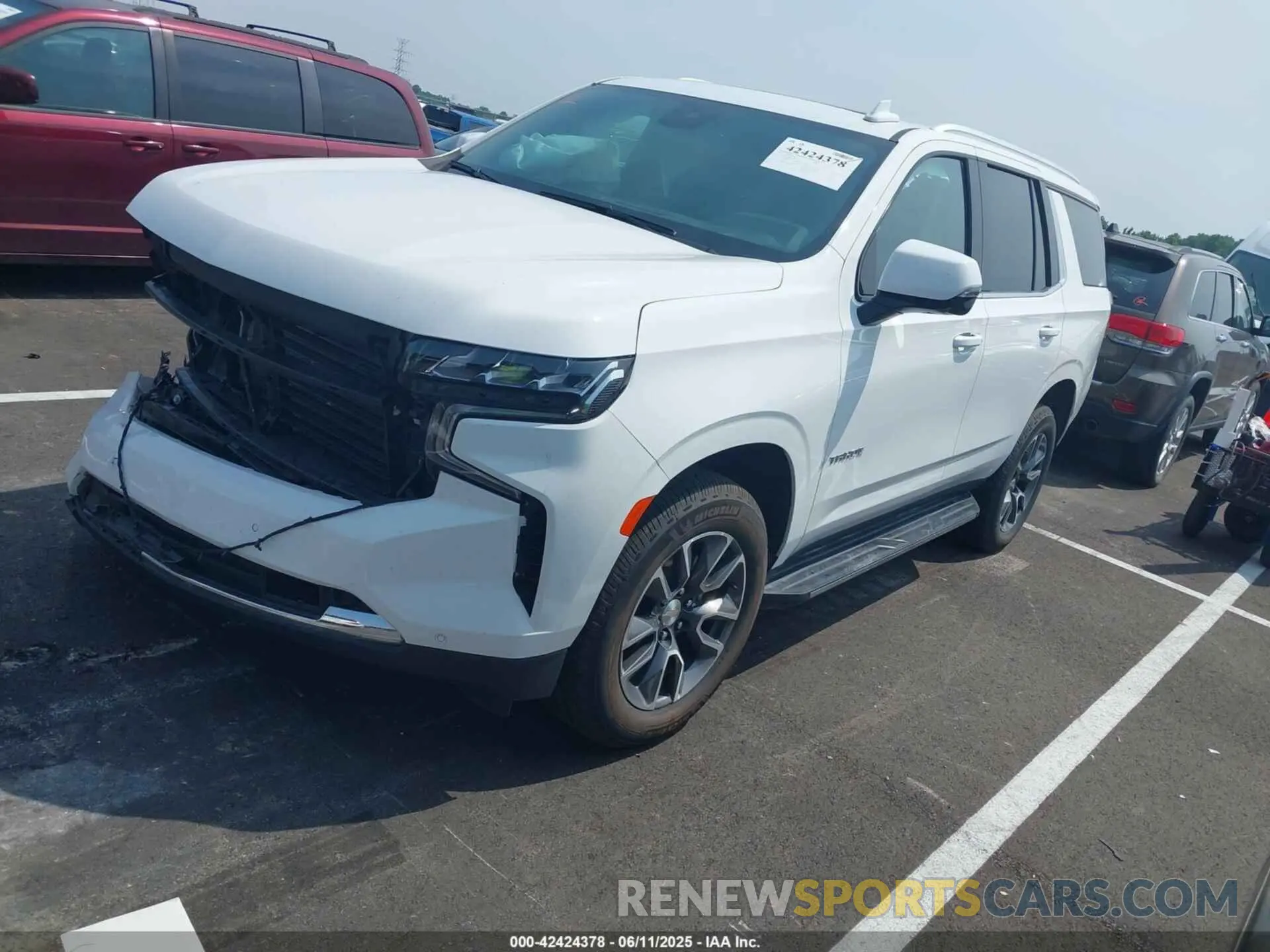 2 Photograph of a damaged car 1GNSKNKD6PR468151 CHEVROLET TAHOE 2023