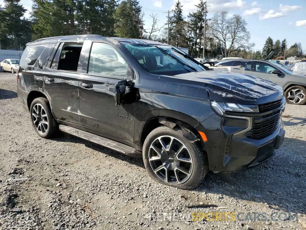 4 Фотография поврежденного автомобиля 1GNSKRKD3PR314083 CHEVROLET TAHOE 2023