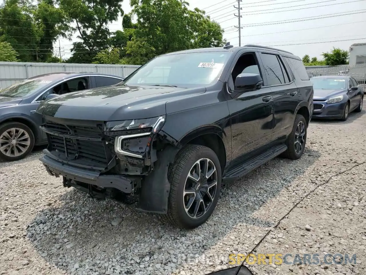 1 Photograph of a damaged car 1GNSKRKD5PR299764 CHEVROLET TAHOE 2023