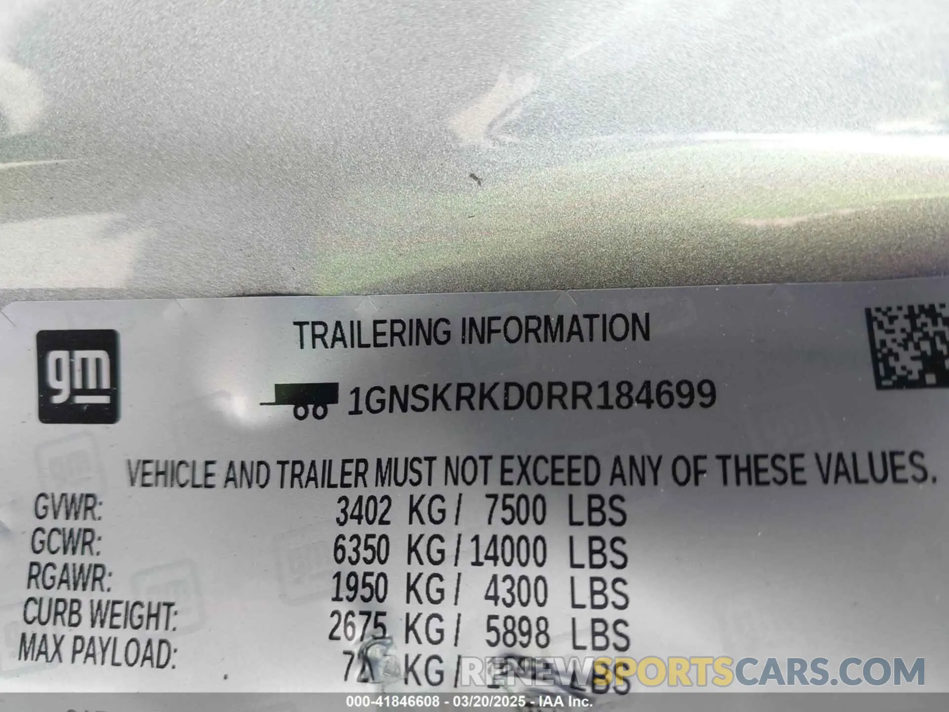 9 Фотография поврежденного автомобиля 1GNSKRKD0RR184699 CHEVROLET TAHOE 2024