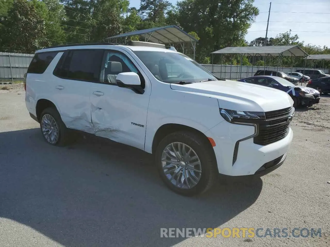 4 Photograph of a damaged car 1GNSKRKD1RR367044 CHEVROLET TAHOE 2024