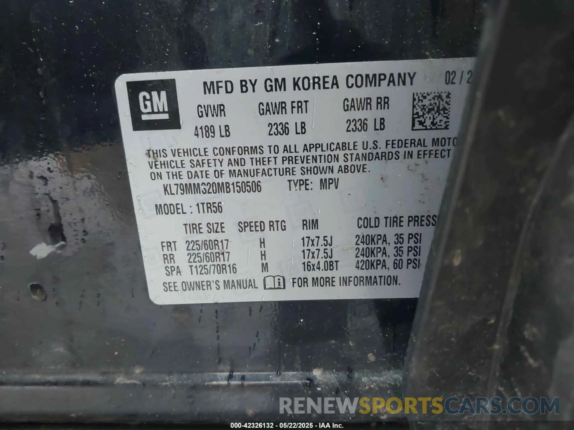 9 Photograph of a damaged car KL79MMS20MB150506 CHEVROLET TRAILBLAZER 2021