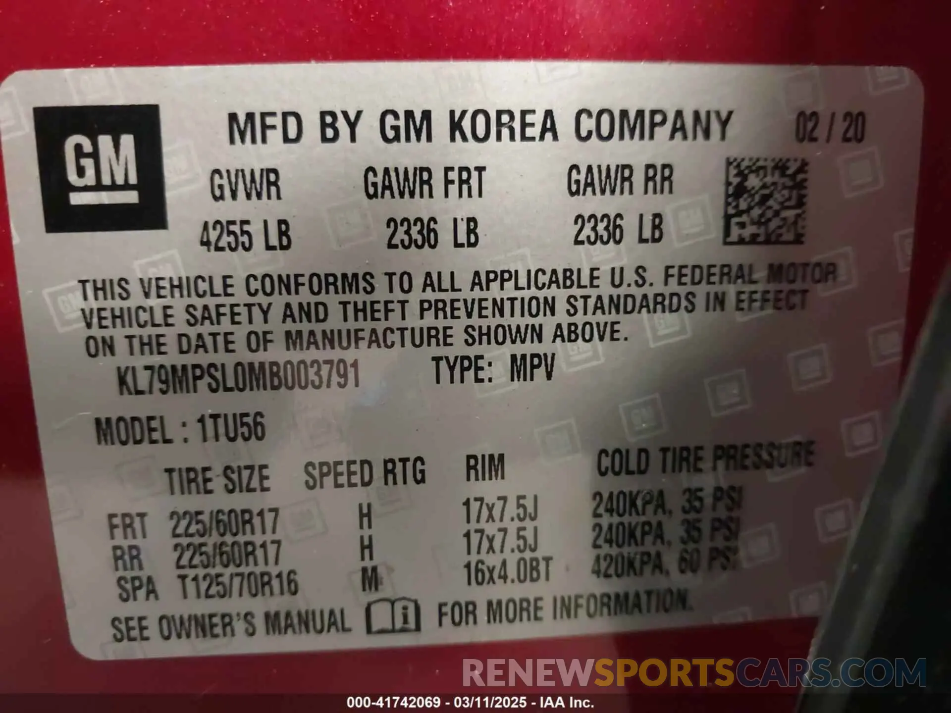 9 Photograph of a damaged car KL79MPSL0MB003791 CHEVROLET TRAILBLAZER 2021