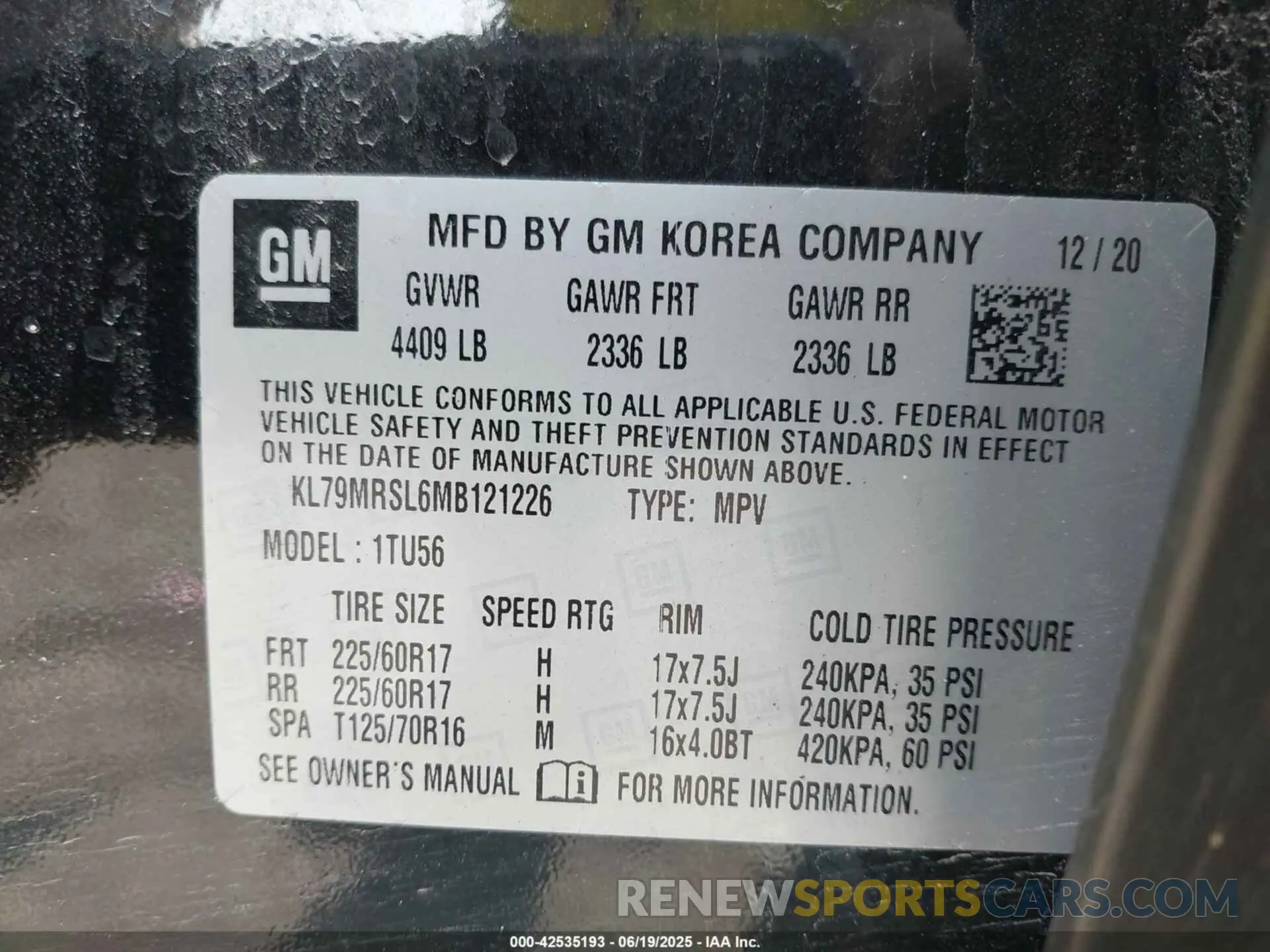 9 Photograph of a damaged car KL79MRSL6MB121226 CHEVROLET TRAILBLAZER 2021