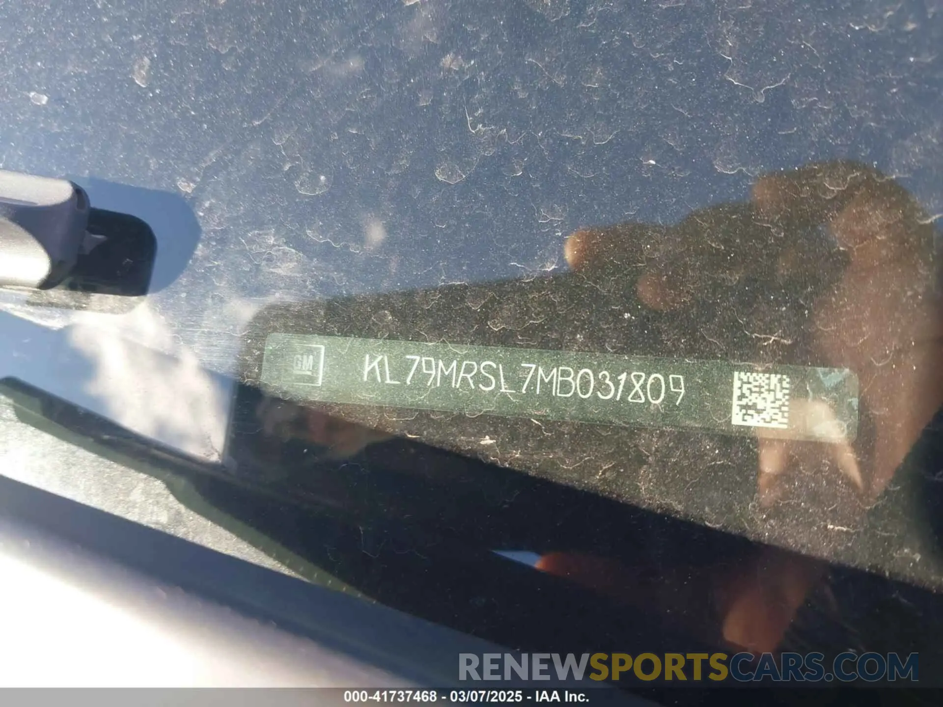 9 Photograph of a damaged car KL79MRSL7MB031809 CHEVROLET TRAILBLAZER 2021