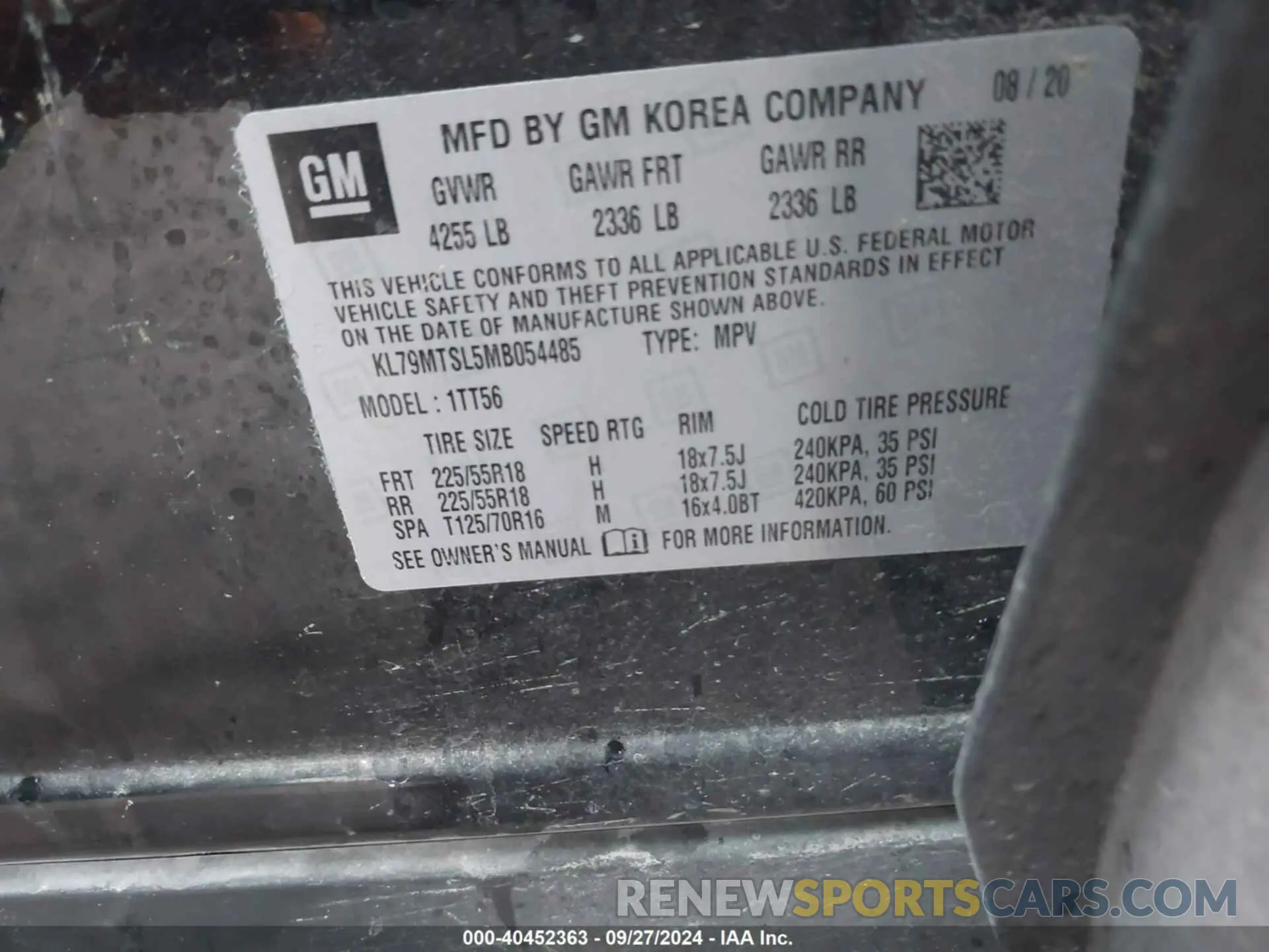 9 Photograph of a damaged car KL79MTSL5MB054485 CHEVROLET TRAILBLAZER 2021