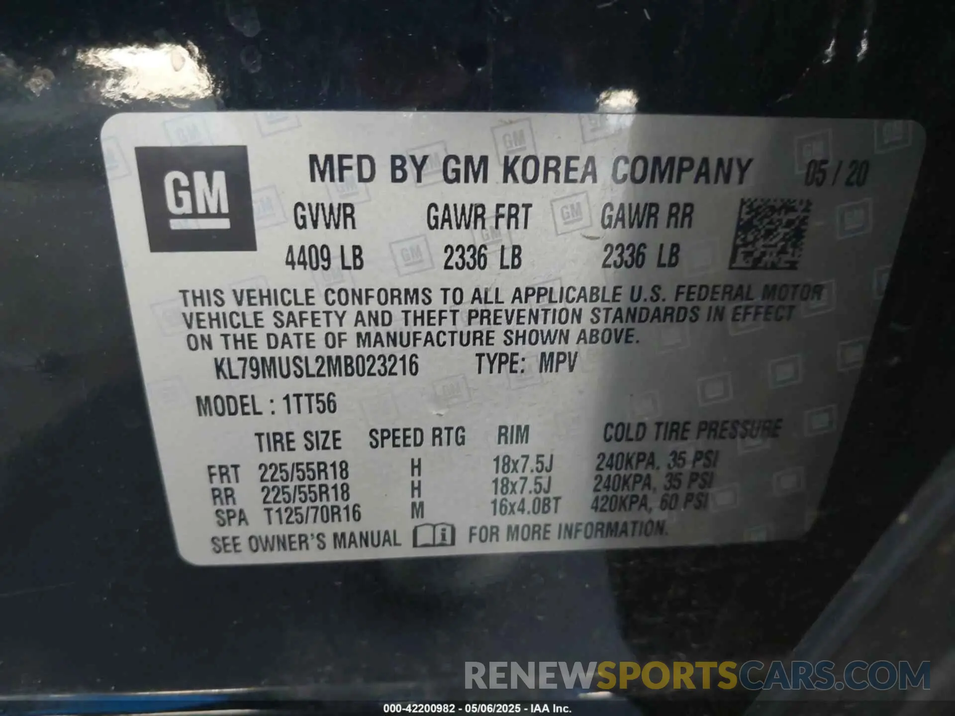 9 Photograph of a damaged car KL79MUSL2MB023216 CHEVROLET TRAILBLAZER 2021