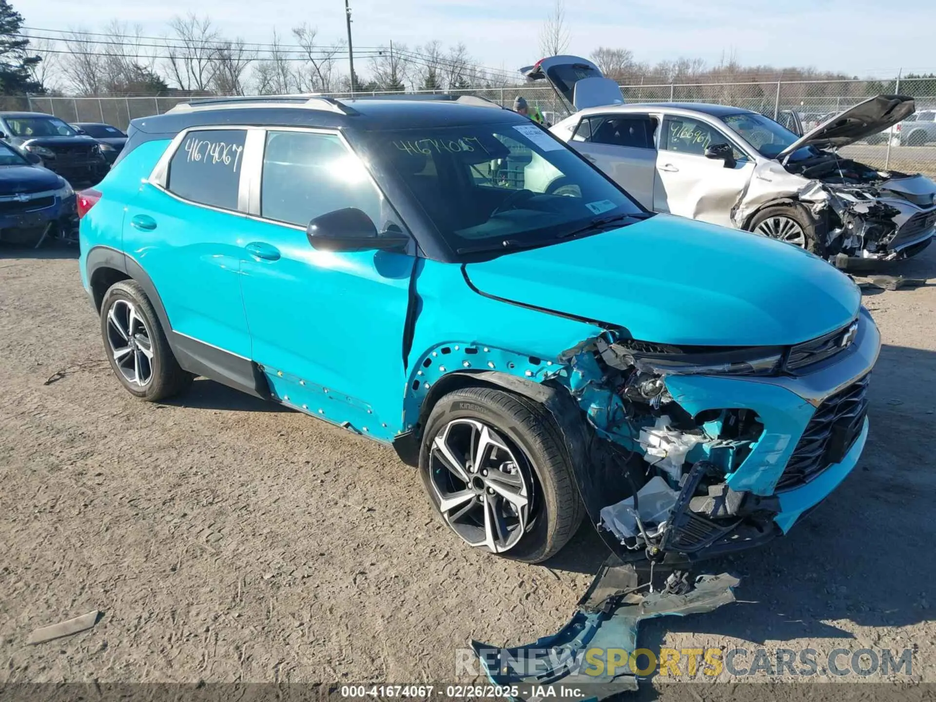 1 Photograph of a damaged car KL79MUSL3MB129867 CHEVROLET TRAILBLAZER 2021