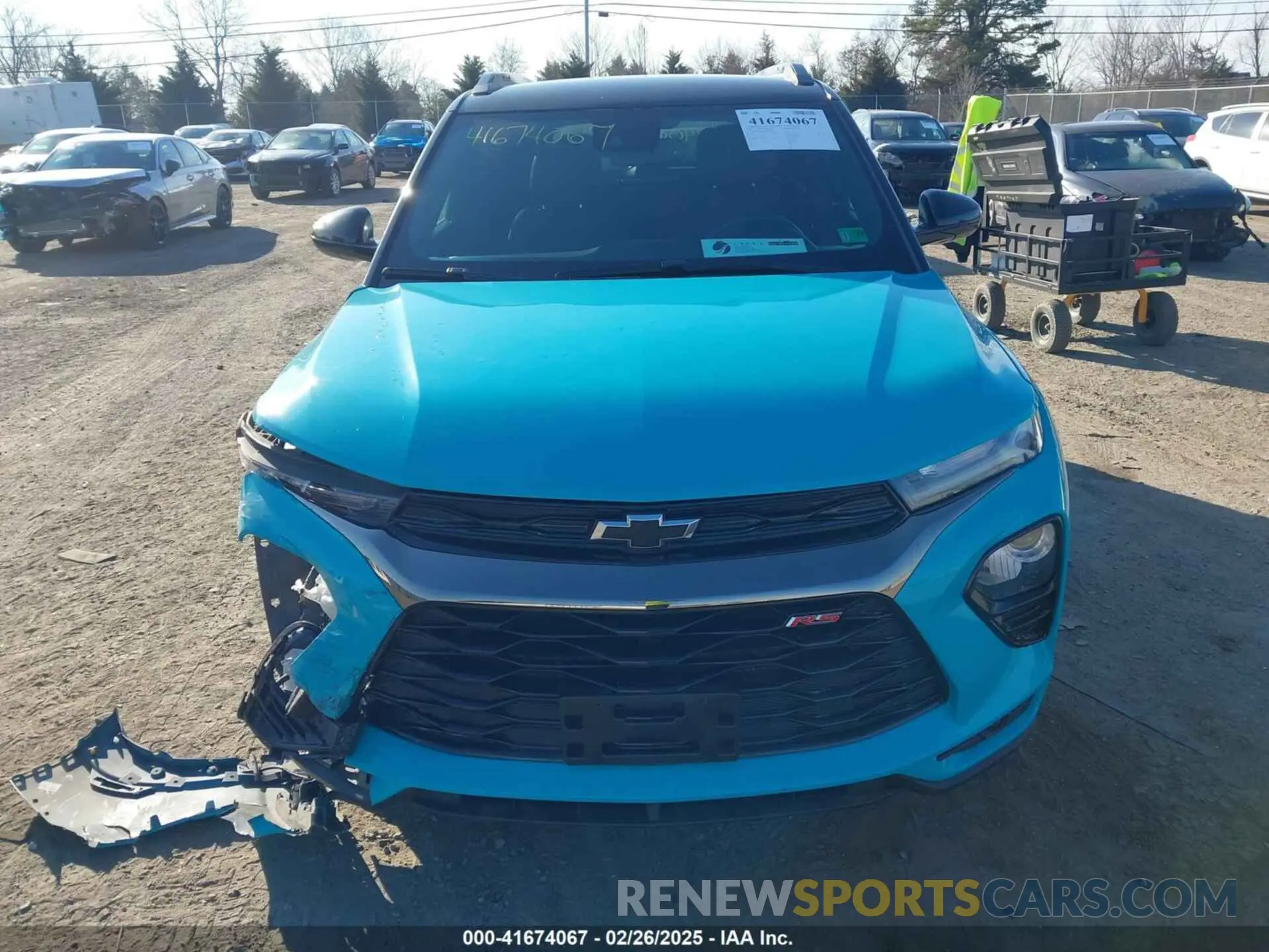 12 Photograph of a damaged car KL79MUSL3MB129867 CHEVROLET TRAILBLAZER 2021