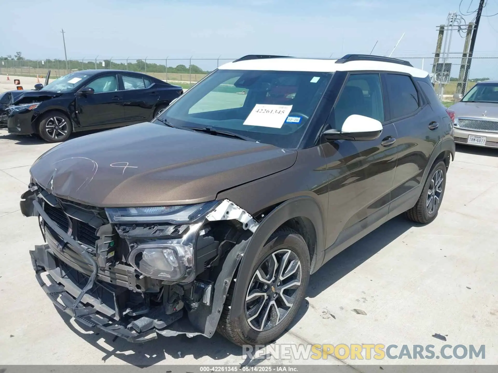 2 Photograph of a damaged car KL79MVSL0MB072646 CHEVROLET TRAILBLAZER 2021