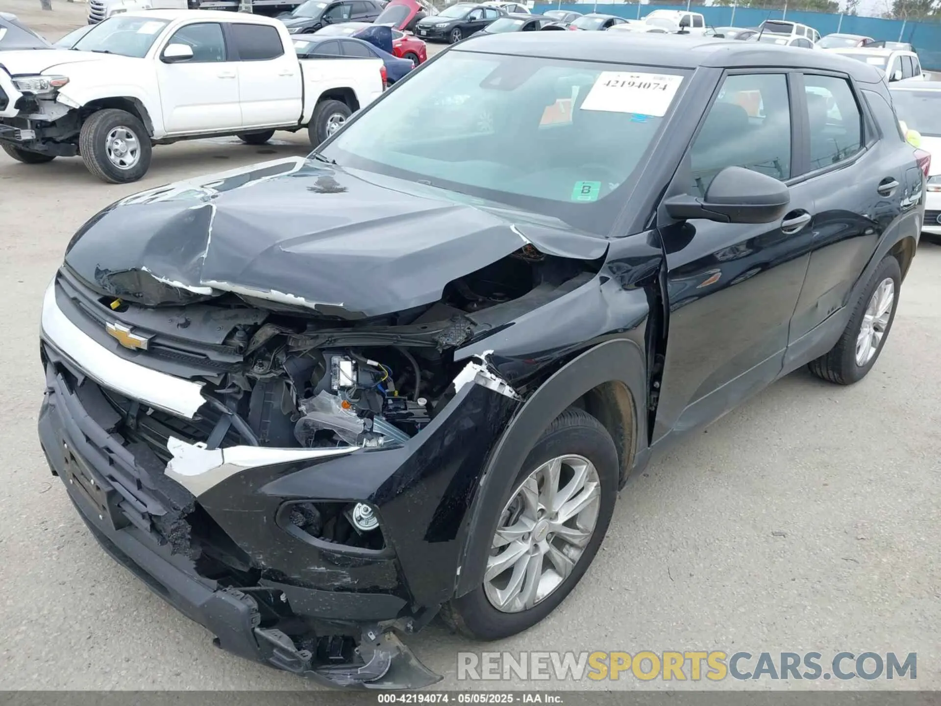 6 Фотография поврежденного автомобиля KL79MMS28NB103547 CHEVROLET TRAILBLAZER 2022
