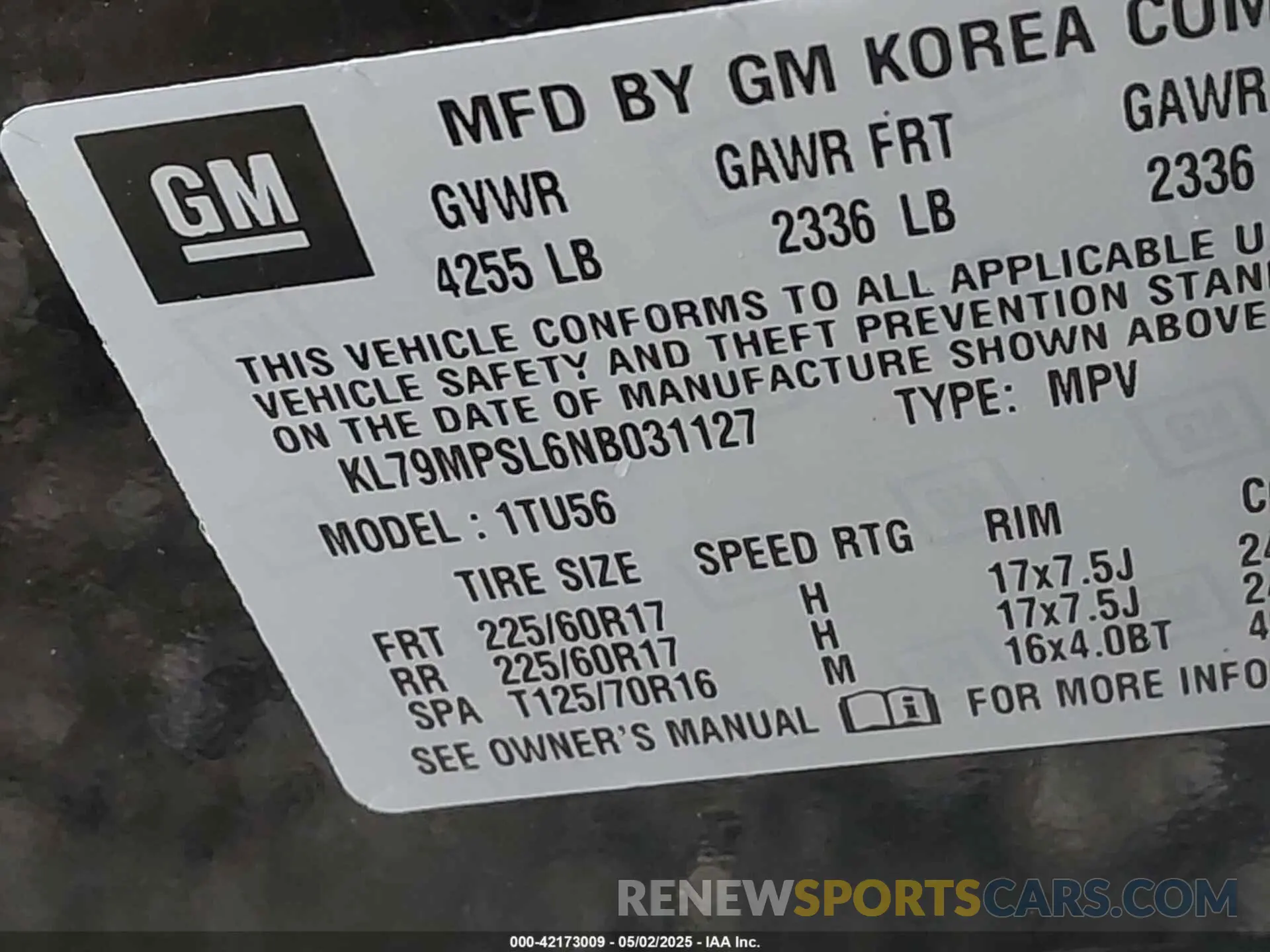 9 Photograph of a damaged car KL79MPSL6NB031127 CHEVROLET TRAILBLAZER 2022