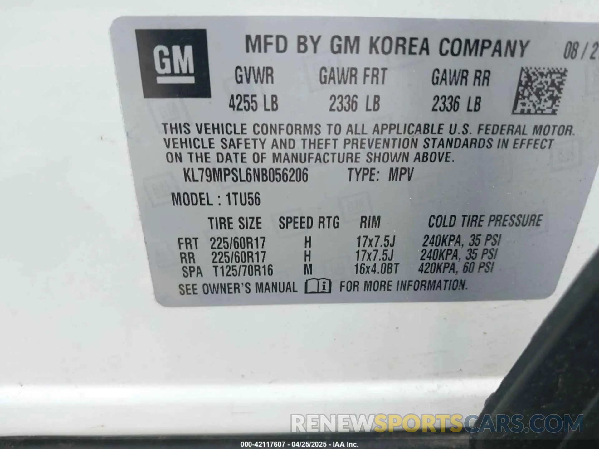 9 Photograph of a damaged car KL79MPSL6NB056206 CHEVROLET TRAILBLAZER 2022
