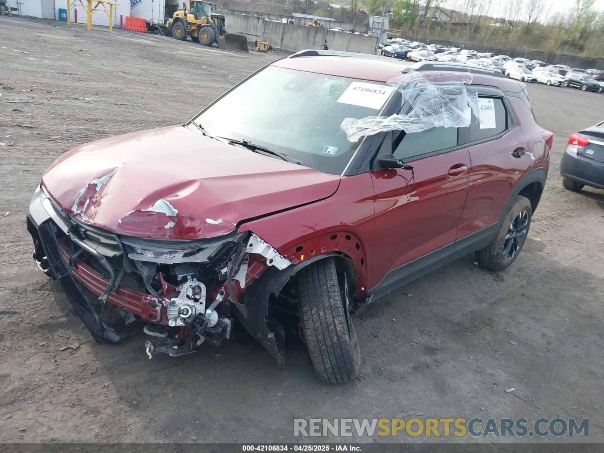 2 Фотография поврежденного автомобиля KL79MRSL8NB096010 CHEVROLET TRAILBLAZER 2022