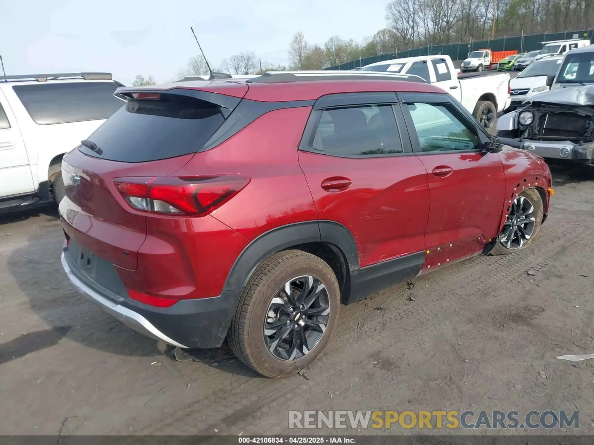 4 Фотография поврежденного автомобиля KL79MRSL8NB096010 CHEVROLET TRAILBLAZER 2022