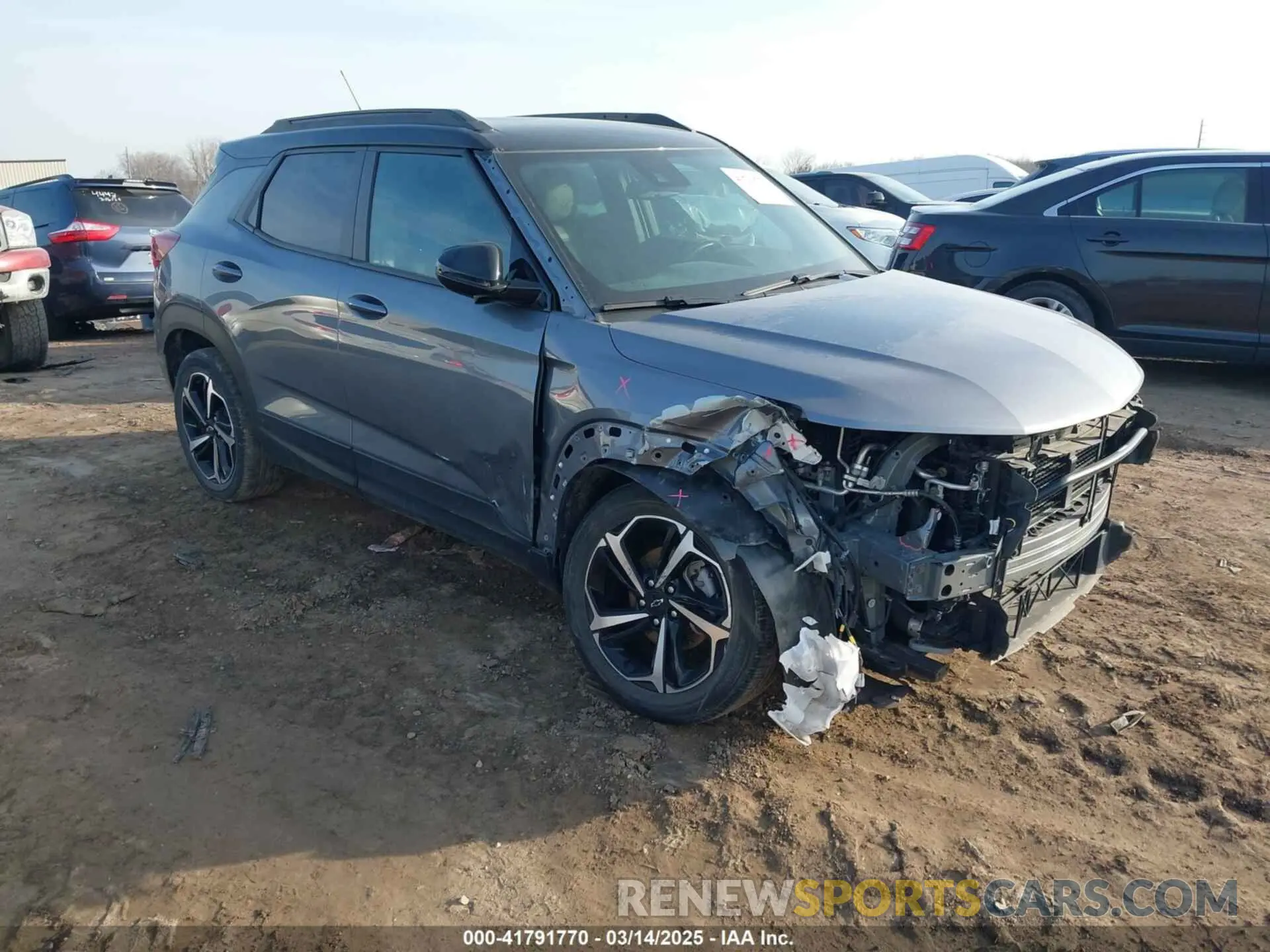 1 Photograph of a damaged car KL79MTSL0NB035652 CHEVROLET TRAILBLAZER 2022