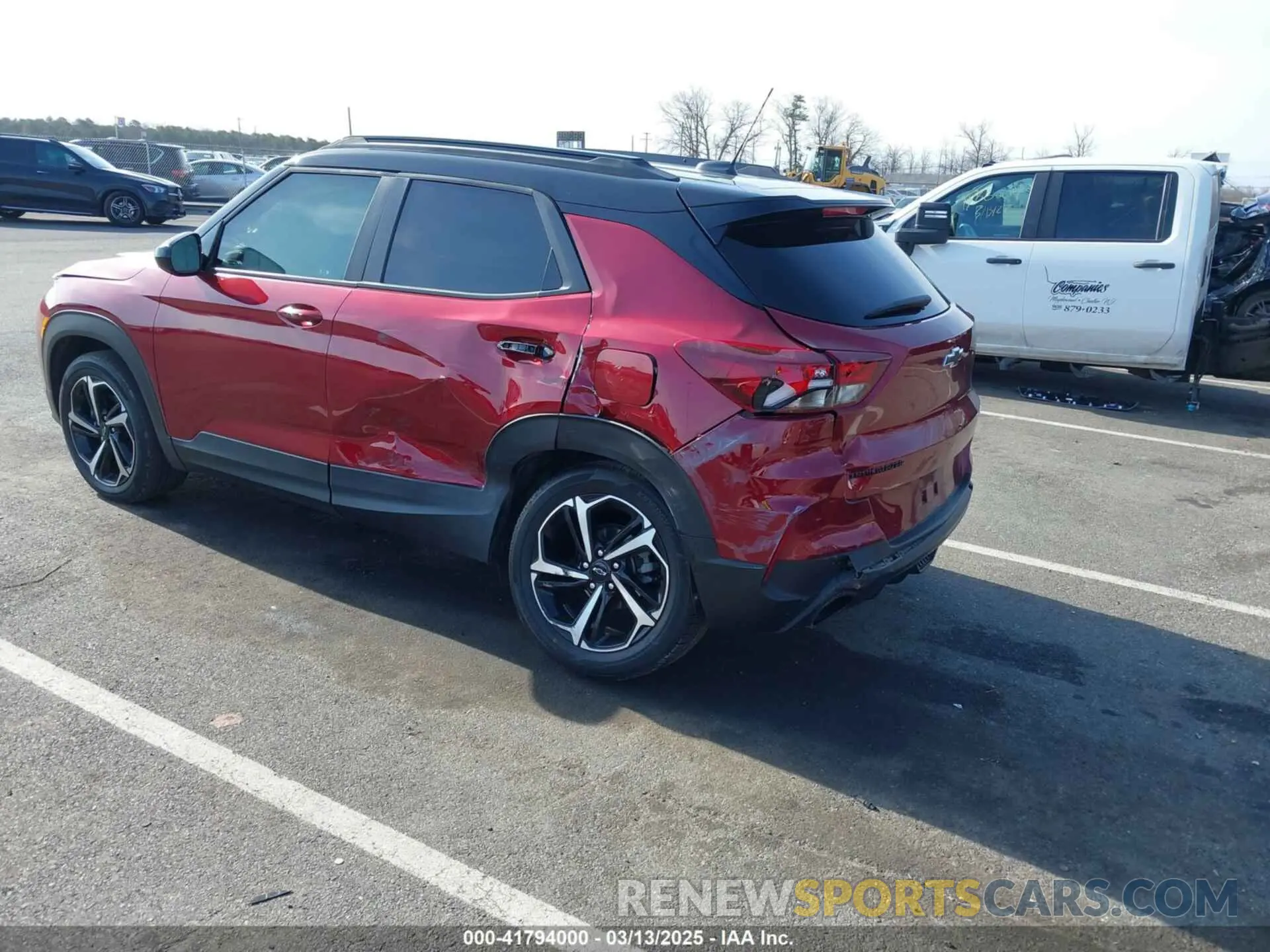 3 Фотография поврежденного автомобиля KL79MTSL5NB122107 CHEVROLET TRAILBLAZER 2022
