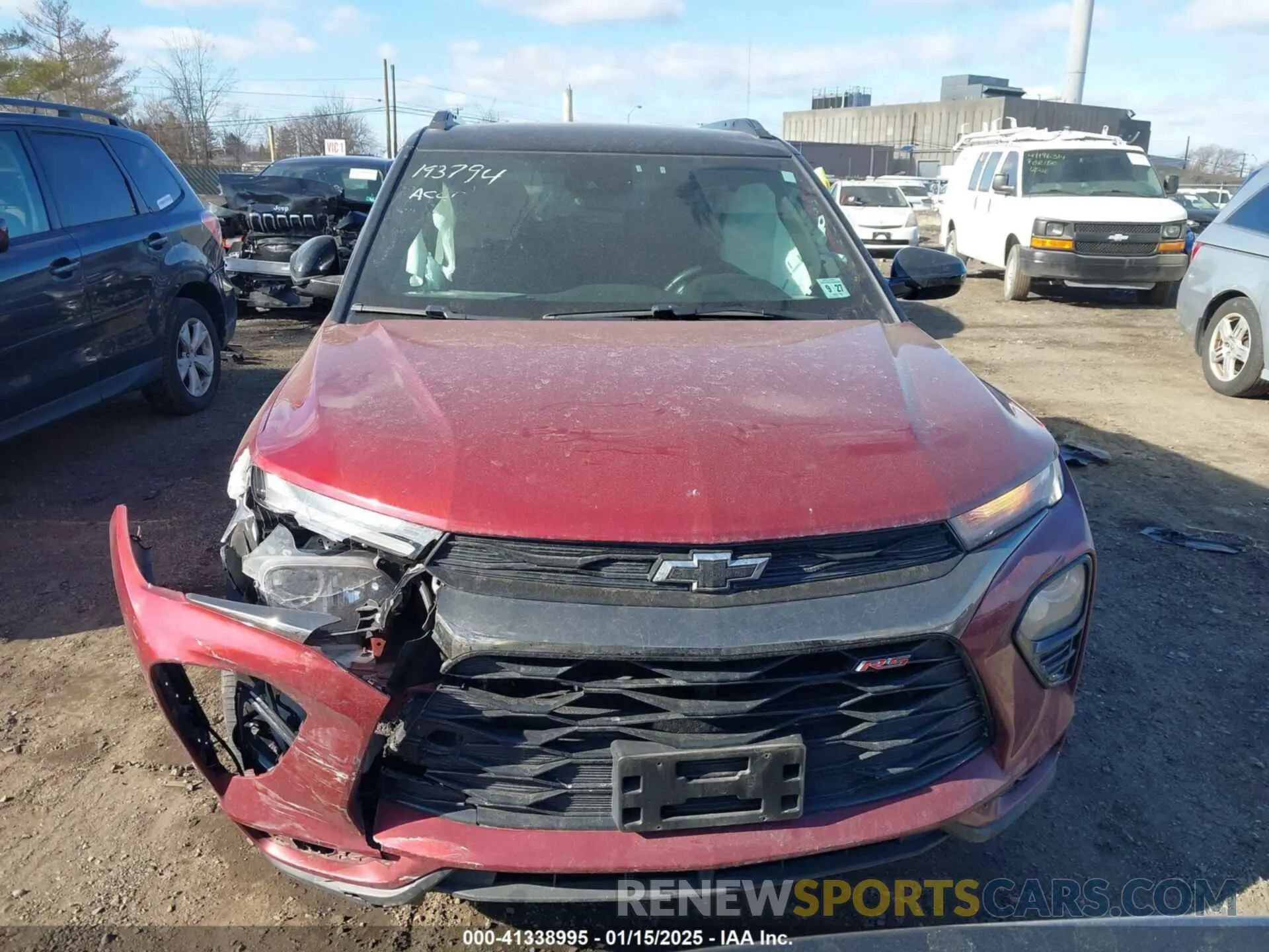 13 Photograph of a damaged car KL79MUSL6NB134627 CHEVROLET TRAILBLAZER 2022
