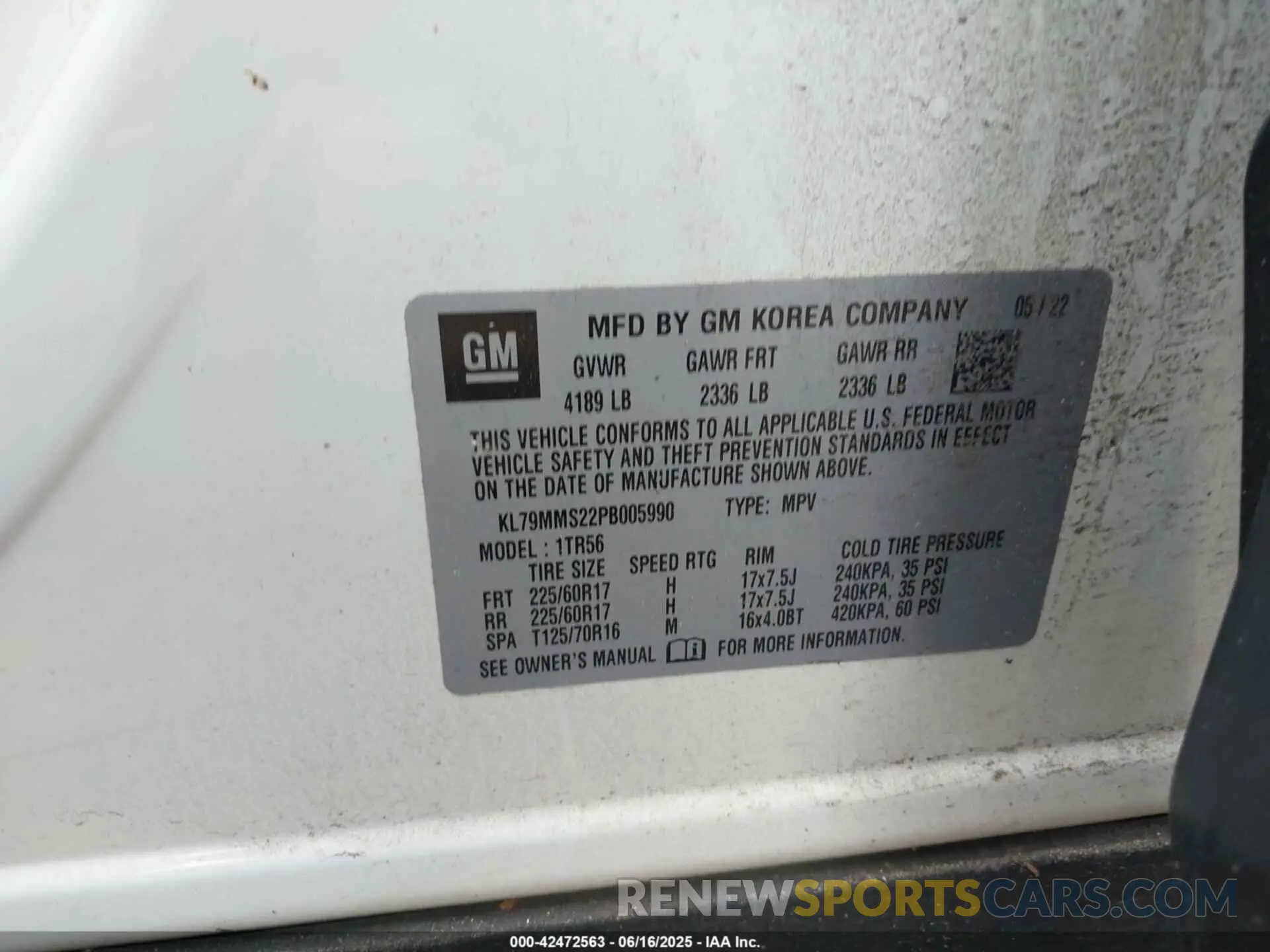 9 Photograph of a damaged car KL79MMS22PB005990 CHEVROLET TRAILBLAZER 2023