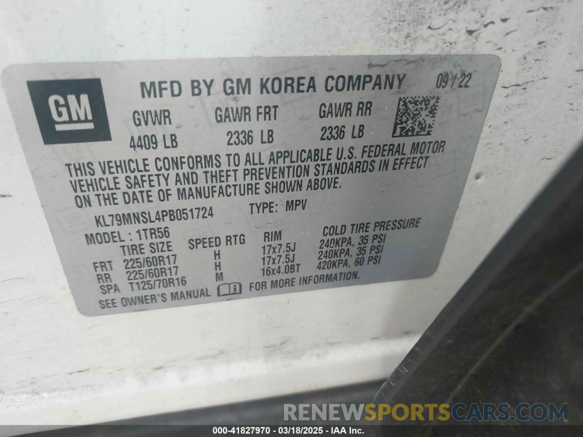9 Photograph of a damaged car KL79MNSL4PB051724 CHEVROLET TRAILBLAZER 2023