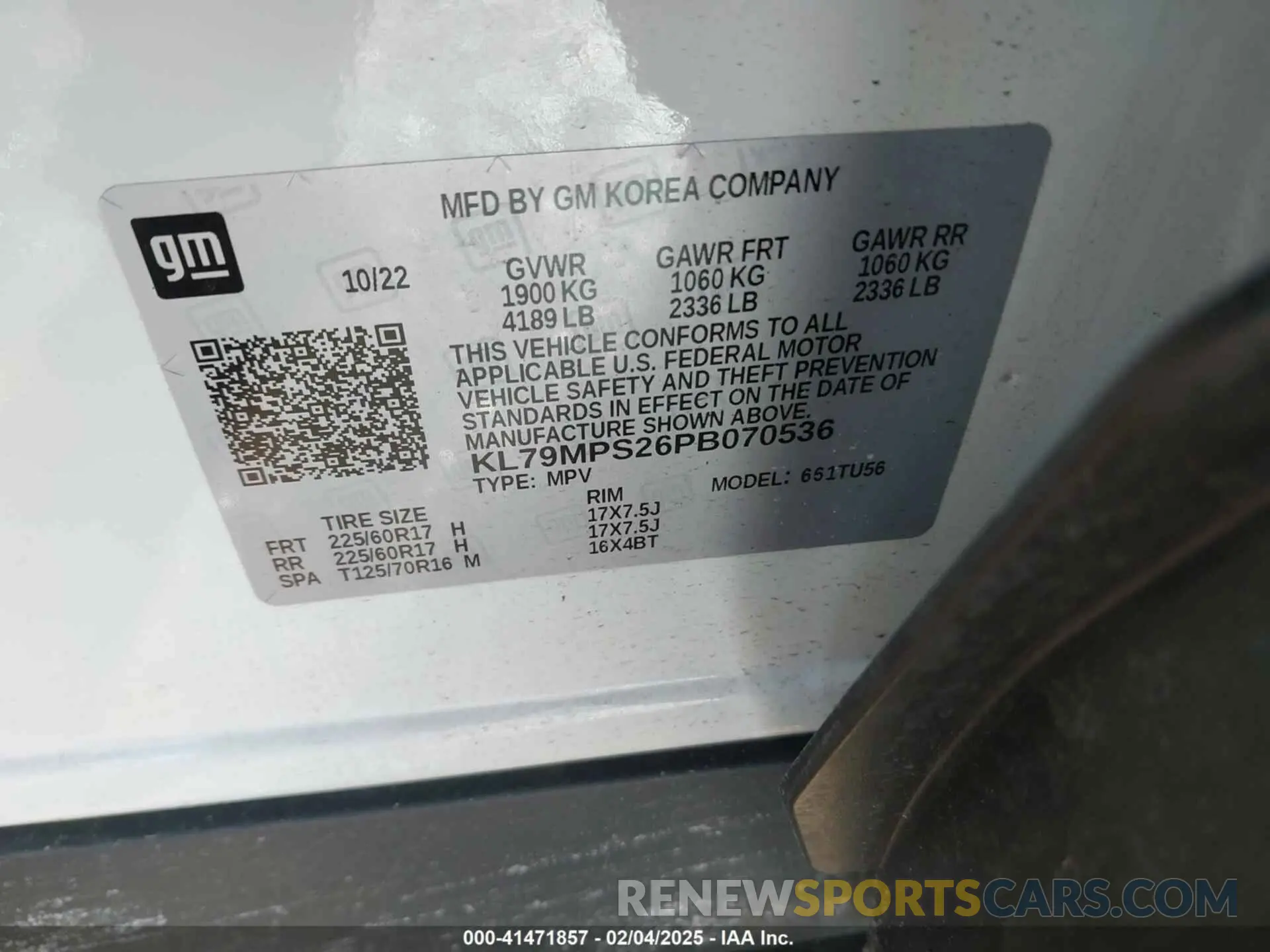 9 Photograph of a damaged car KL79MPS26PB070536 CHEVROLET TRAILBLAZER 2023