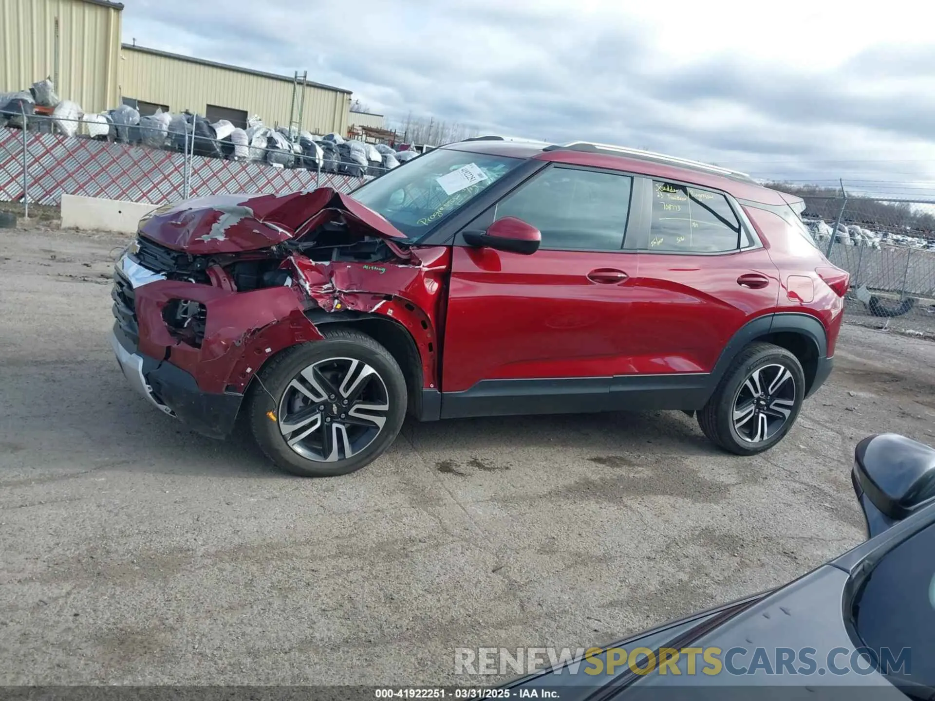 14 Photograph of a damaged car KL79MPSL0PB173816 CHEVROLET TRAILBLAZER 2023