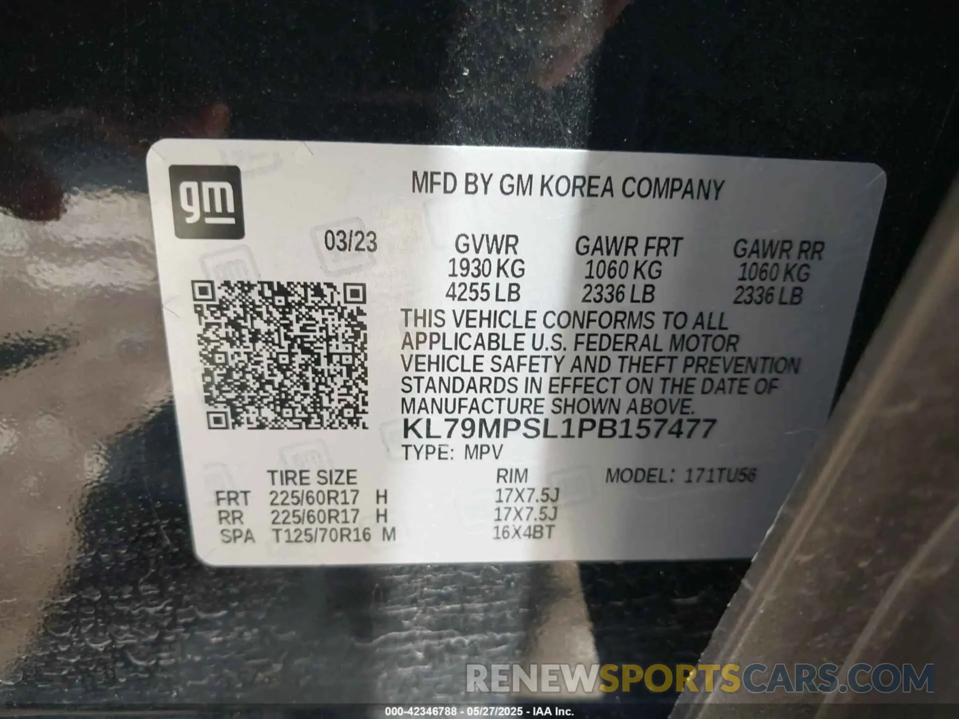 9 Фотография поврежденного автомобиля KL79MPSL1PB157477 CHEVROLET TRAILBLAZER 2023