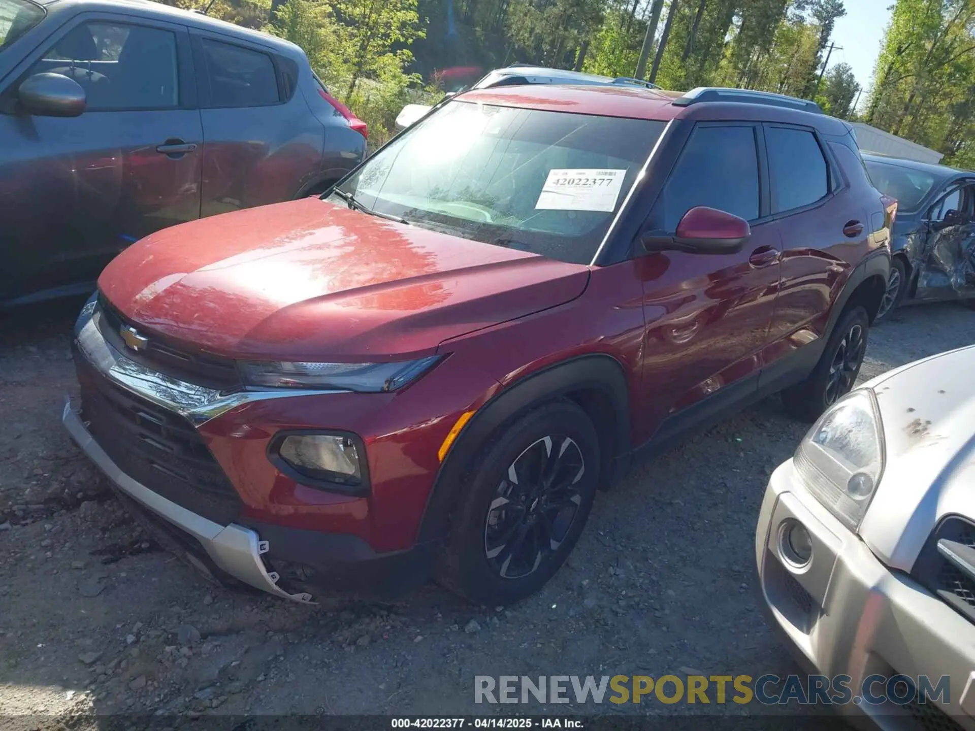 2 Photograph of a damaged car KL79MPSL3PB204556 CHEVROLET TRAILBLAZER 2023