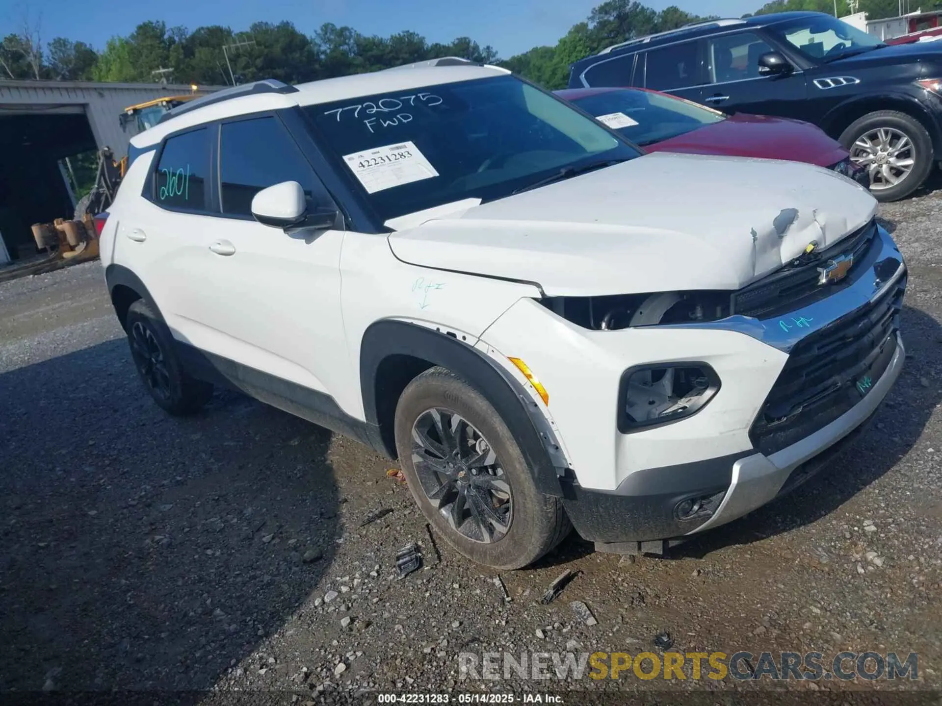 1 Photograph of a damaged car KL79MPSL8PB002277 CHEVROLET TRAILBLAZER 2023