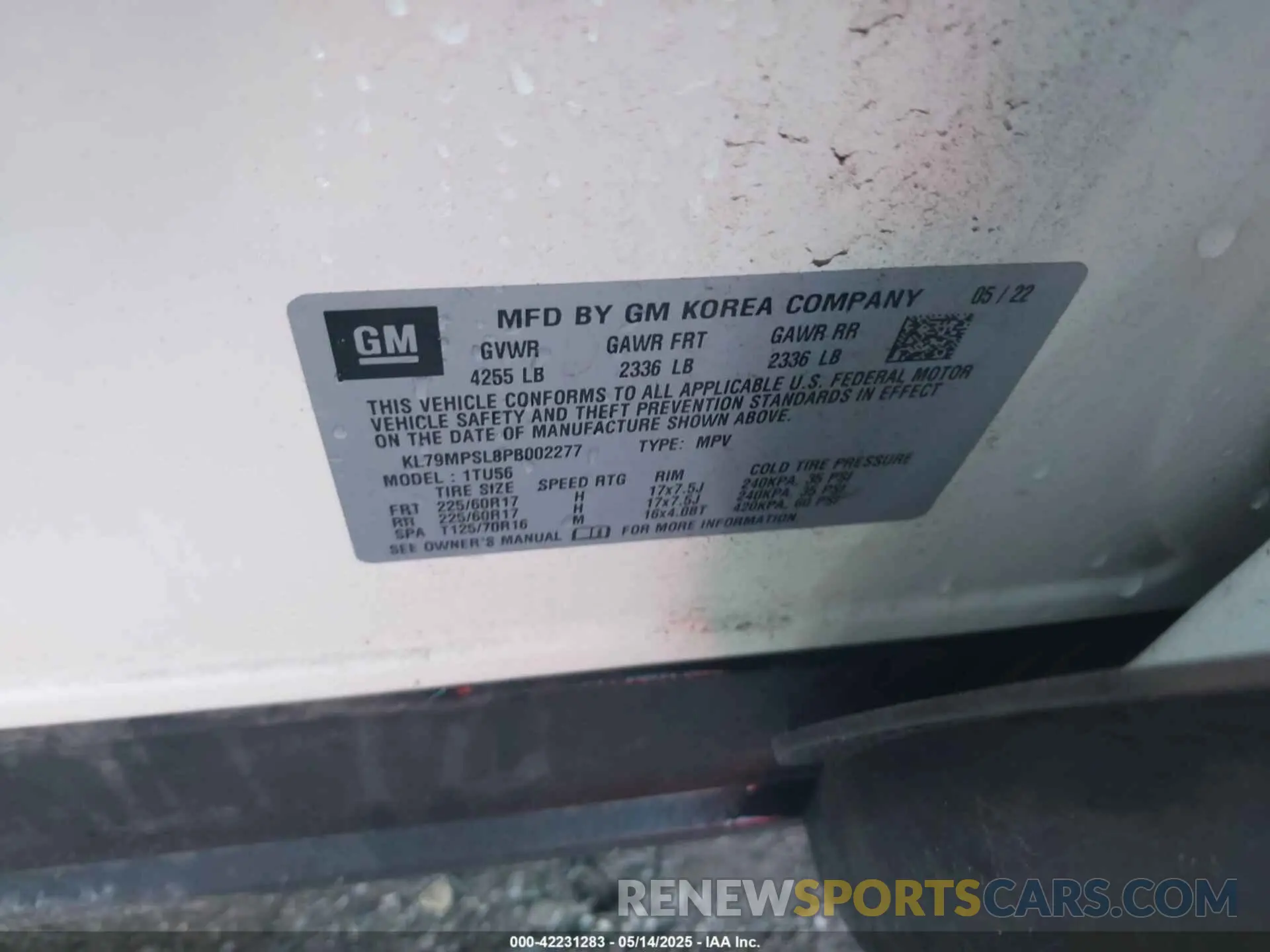 9 Photograph of a damaged car KL79MPSL8PB002277 CHEVROLET TRAILBLAZER 2023