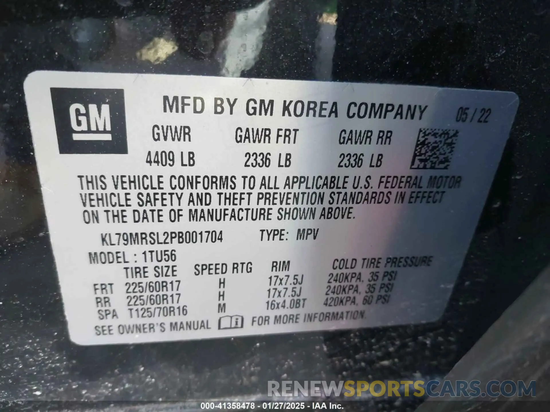 9 Фотография поврежденного автомобиля KL79MRSL2PB001704 CHEVROLET TRAILBLAZER 2023