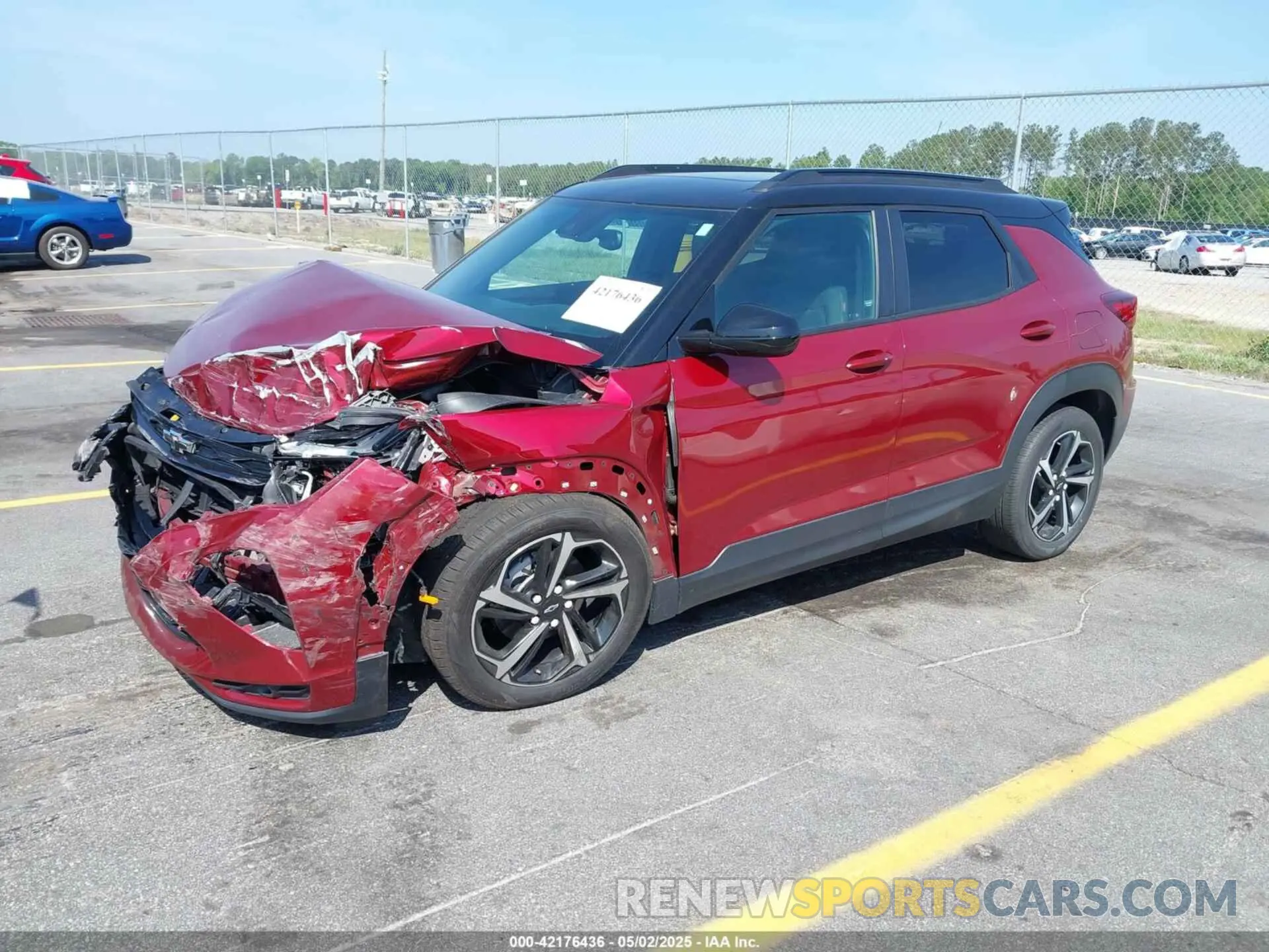 2 Photograph of a damaged car KL79MTSL8PB008833 CHEVROLET TRAILBLAZER 2023