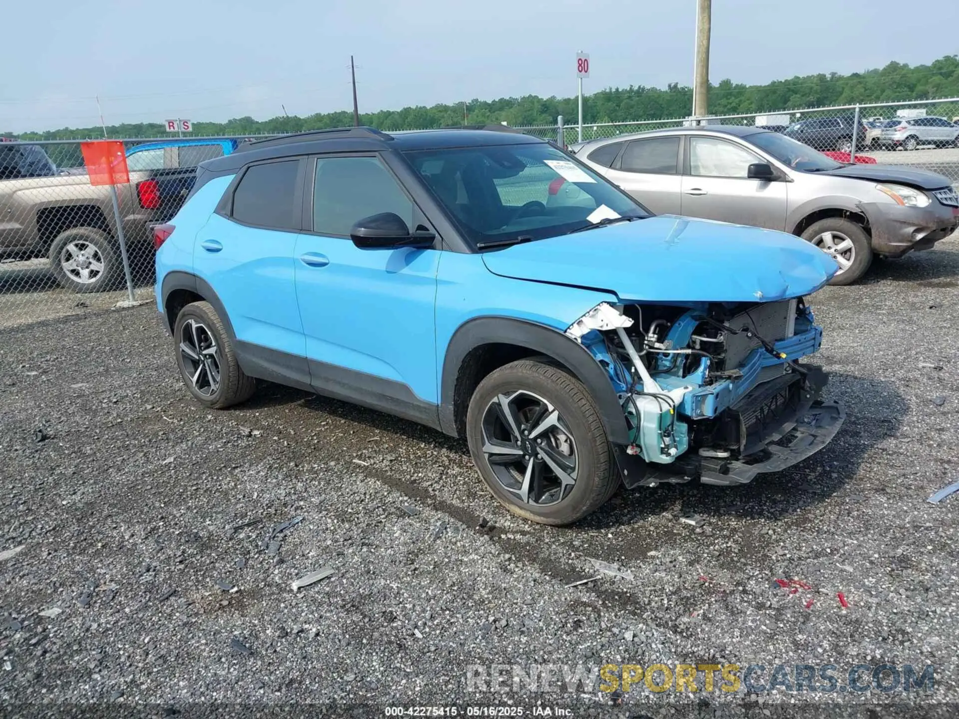 1 Photograph of a damaged car KL79MUSL5PB133830 CHEVROLET TRAILBLAZER 2023