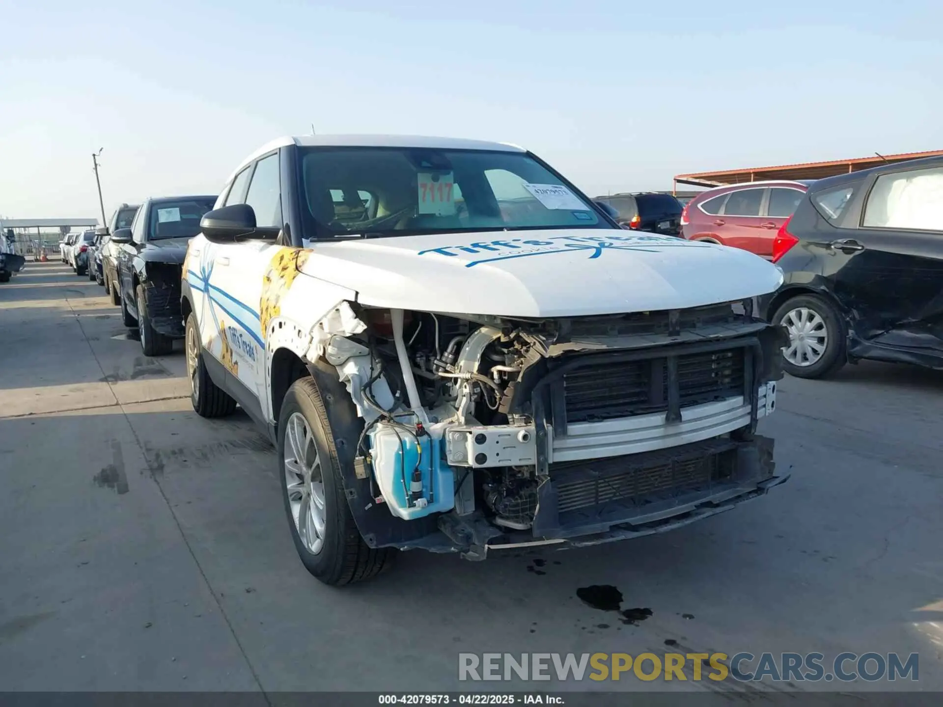 1 Photograph of a damaged car KL79MMS28RB098209 CHEVROLET TRAILBLAZER 2024