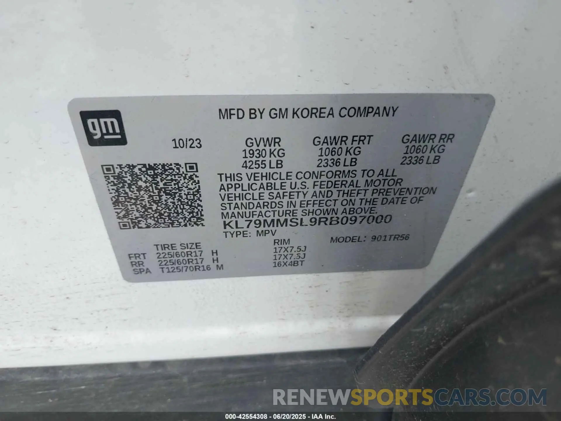 9 Фотография поврежденного автомобиля KL79MMSL9RB097000 CHEVROLET TRAILBLAZER 2024