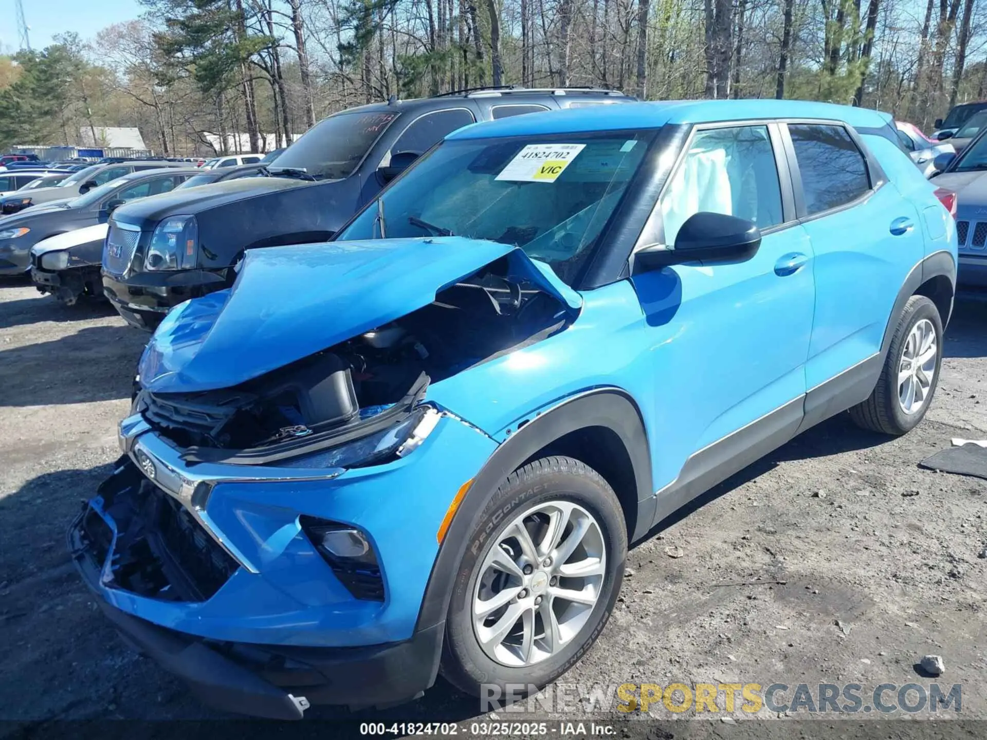 2 Фотография поврежденного автомобиля KL79MMSLXRB135138 CHEVROLET TRAILBLAZER 2024