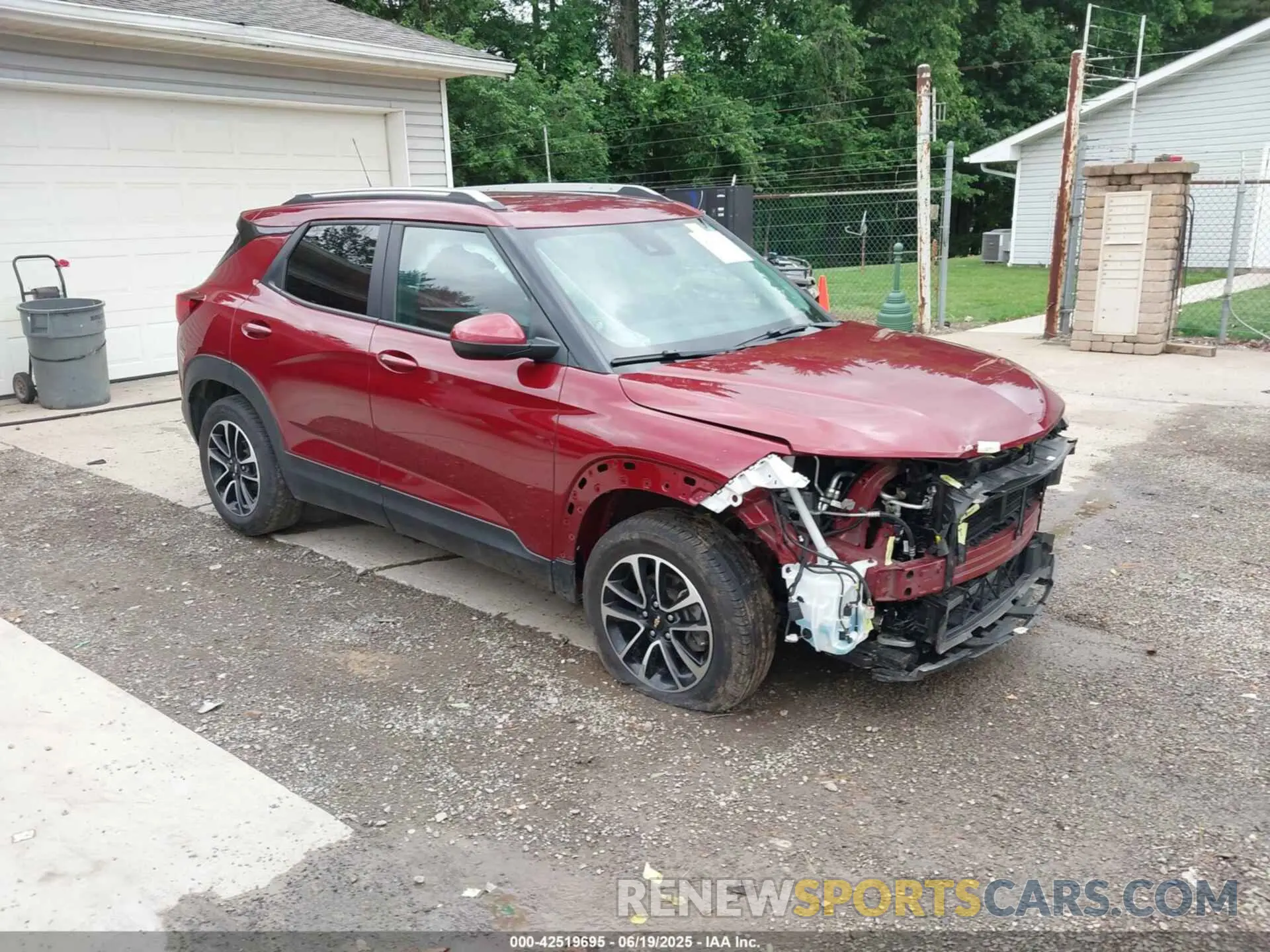 1 Photograph of a damaged car KL79MRSL5RB108524 CHEVROLET TRAILBLAZER 2024