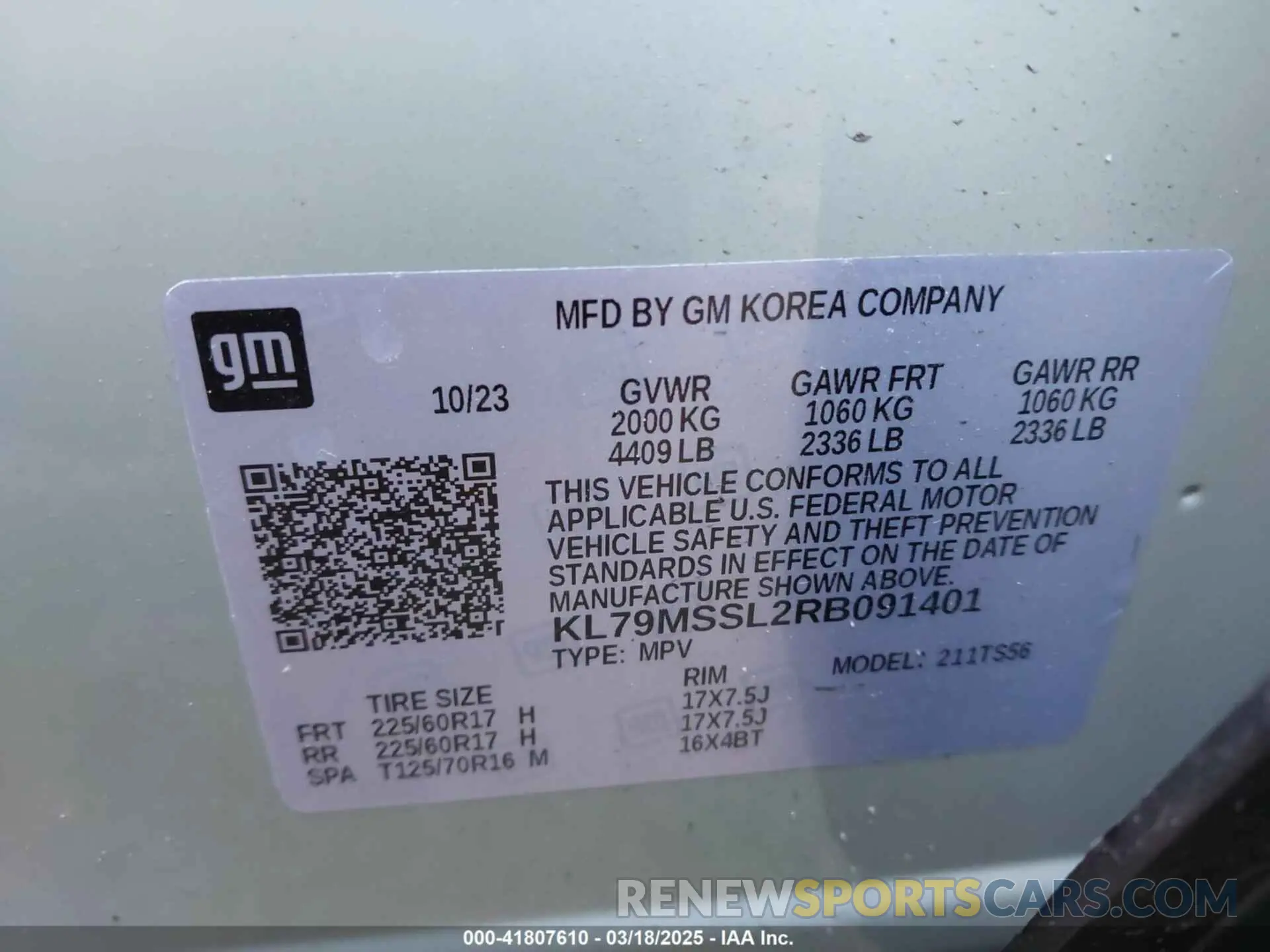 9 Photograph of a damaged car KL79MSSL2RB091401 CHEVROLET TRAILBLAZER 2024