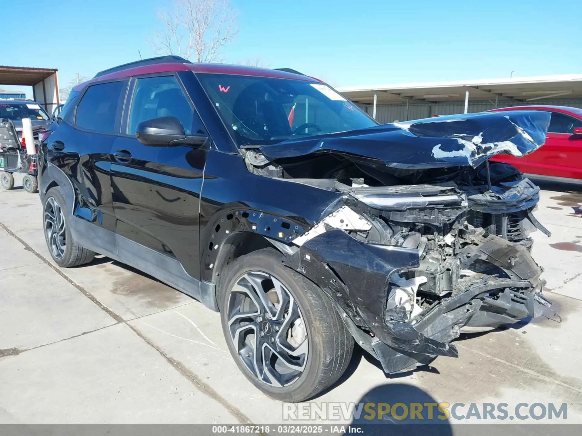 1 Photograph of a damaged car KL79MUSL0RB080344 CHEVROLET TRAILBLAZER 2024