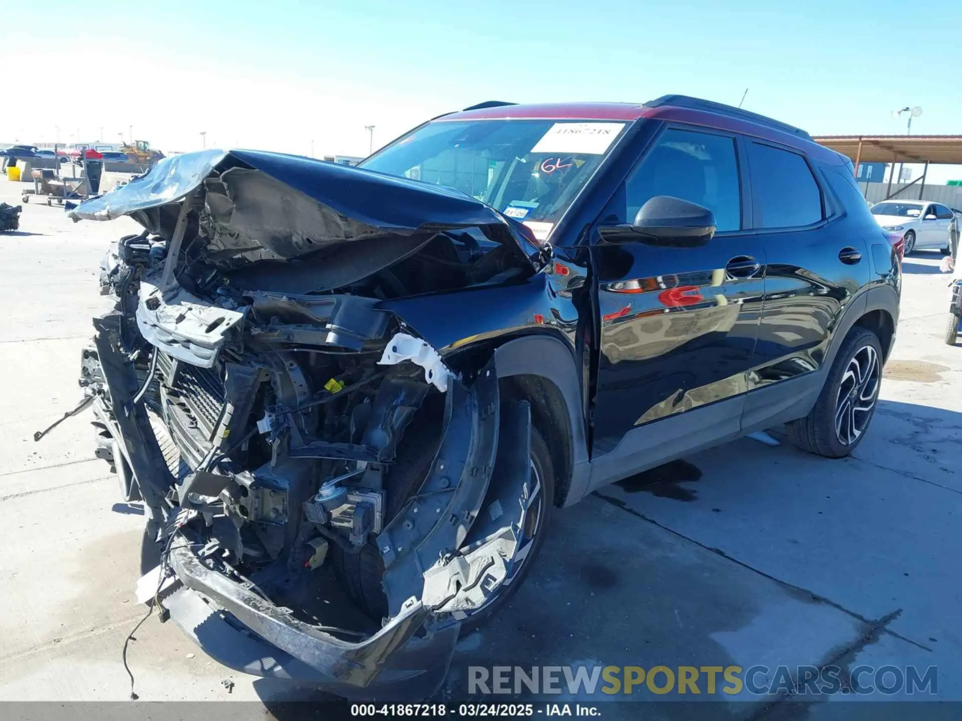 2 Photograph of a damaged car KL79MUSL0RB080344 CHEVROLET TRAILBLAZER 2024