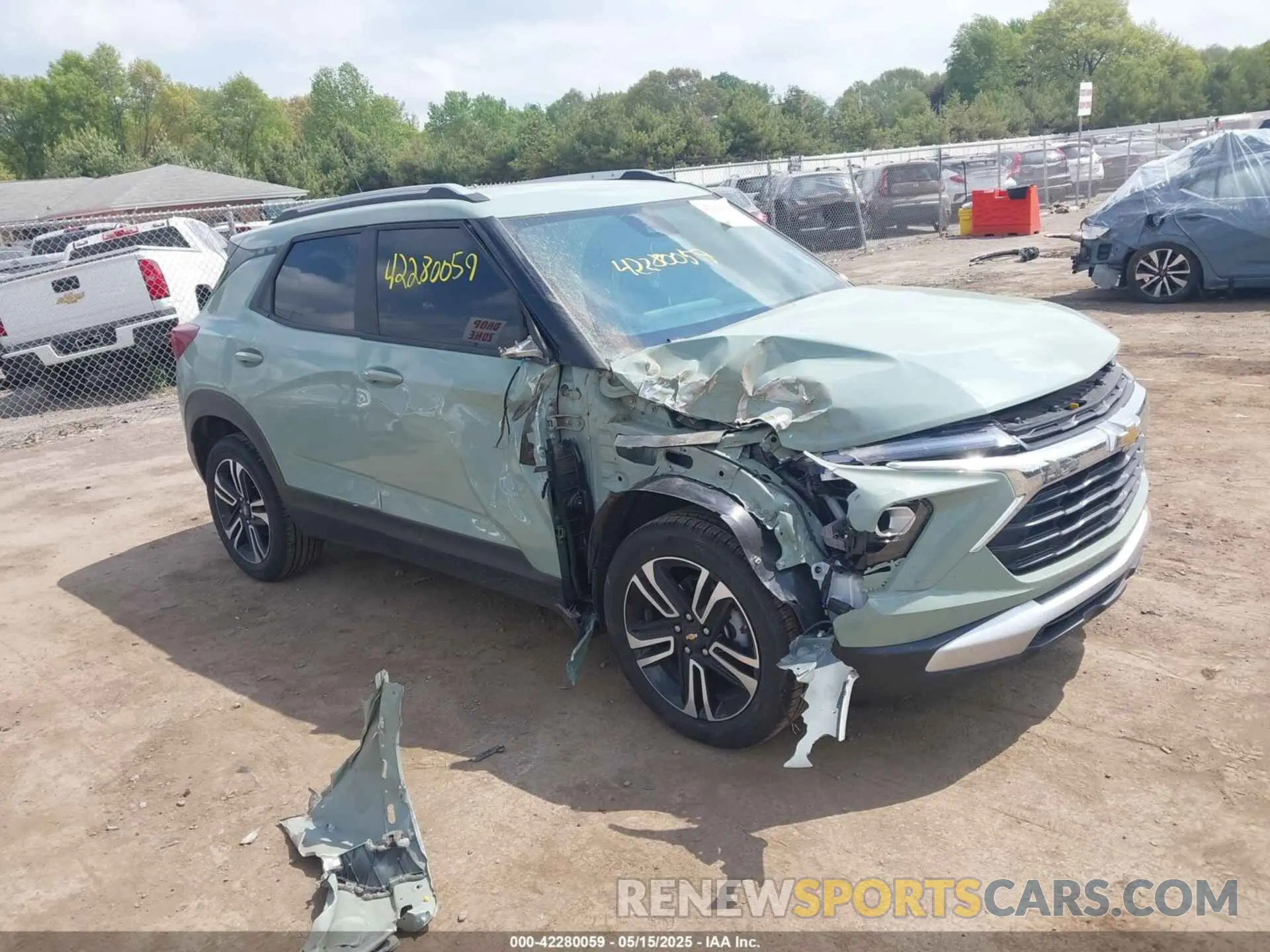 1 Photograph of a damaged car KL79MPSL0SB113902 CHEVROLET TRAILBLAZER 2025