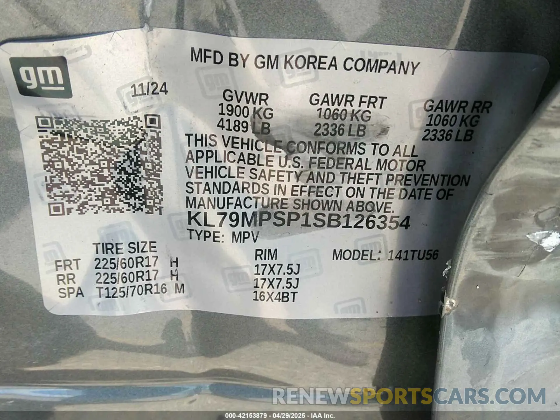9 Фотография поврежденного автомобиля KL79MPSP1SB126354 CHEVROLET TRAILBLAZER 2025