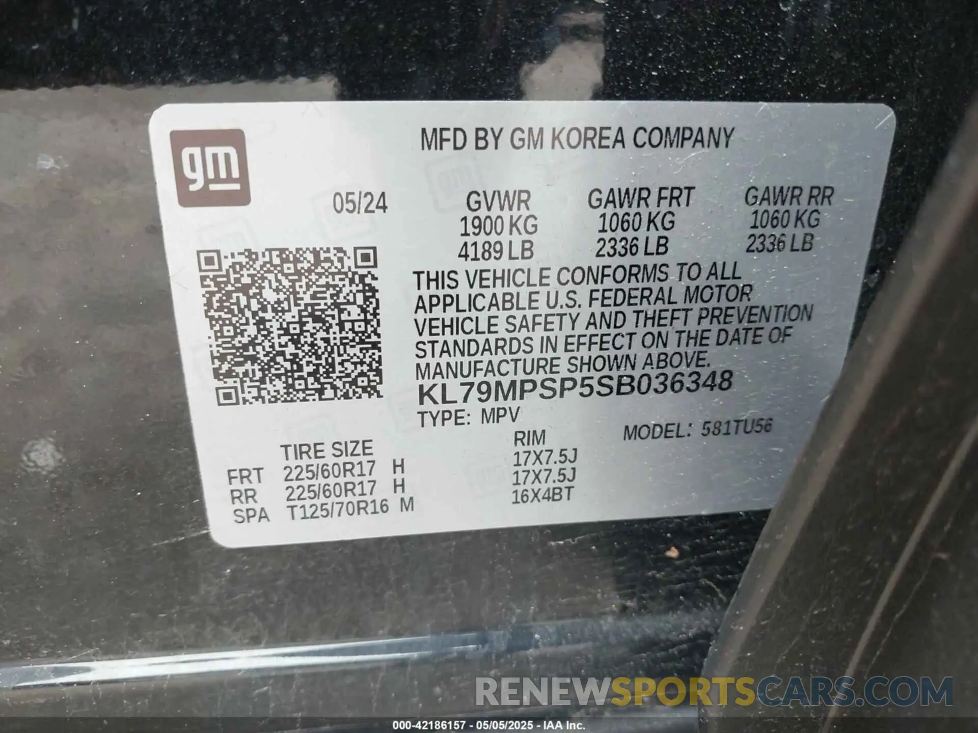9 Photograph of a damaged car KL79MPSP5SB036348 CHEVROLET TRAILBLAZER 2025